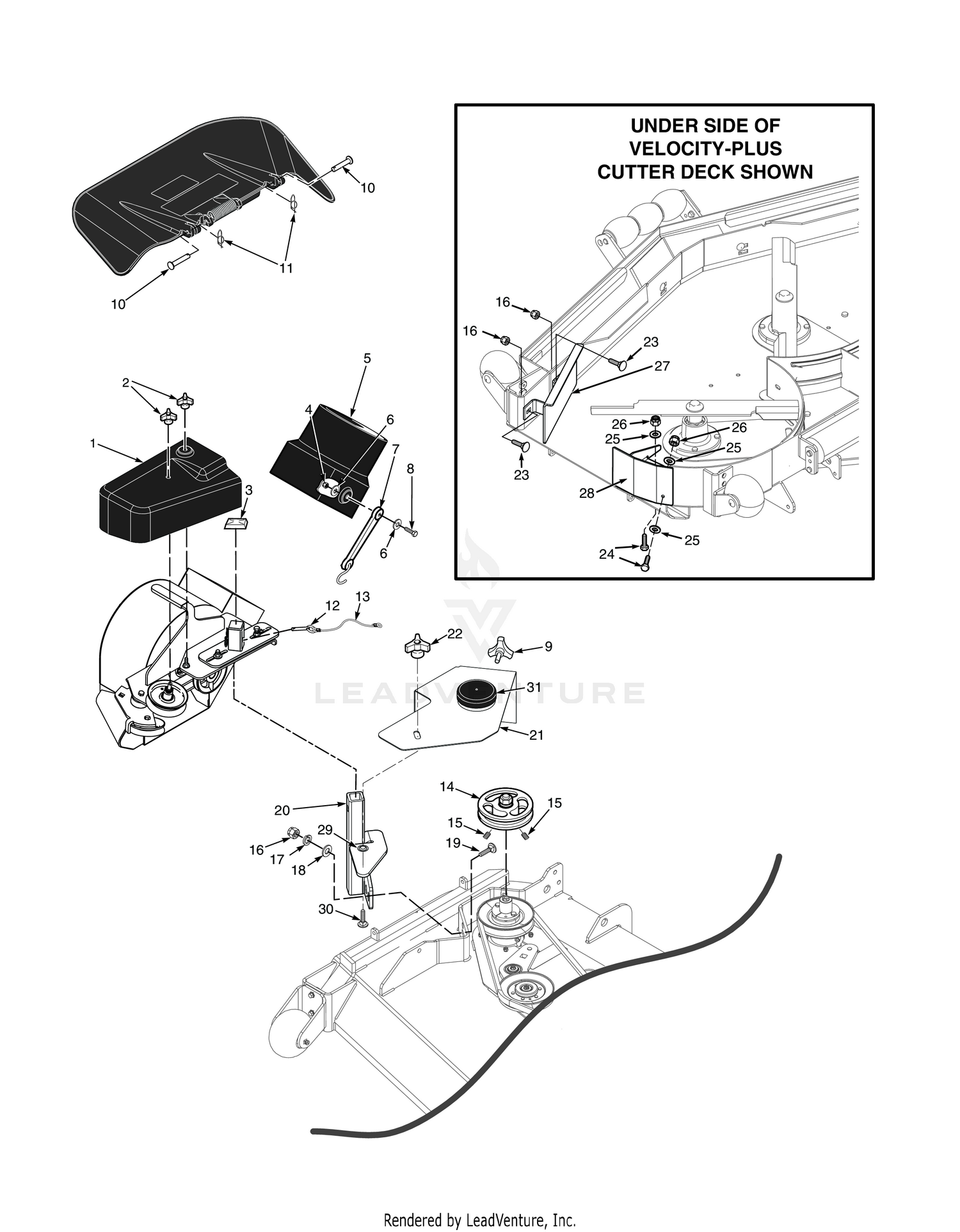 STC 48"/52" BLOWER MOUNTING COMPONENTS