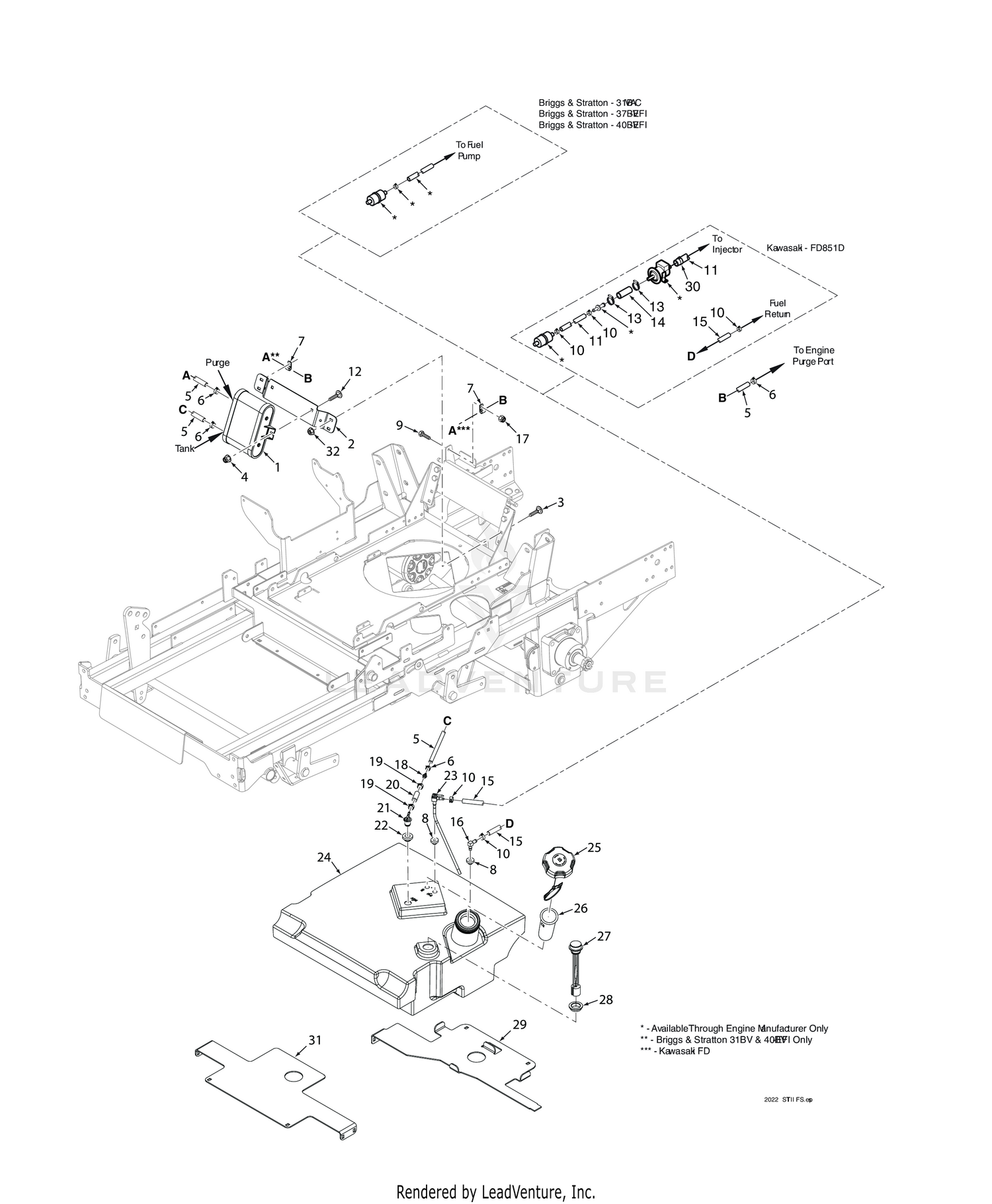 STTII FUEL SYSTEM - GASOLINE ENGINES