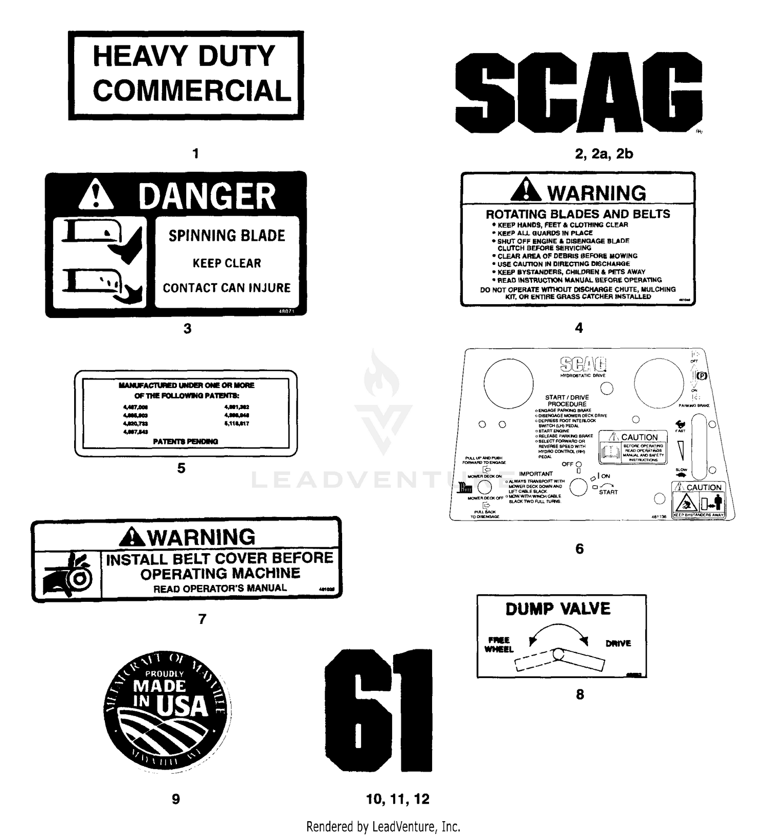 Replacement Decals & Information