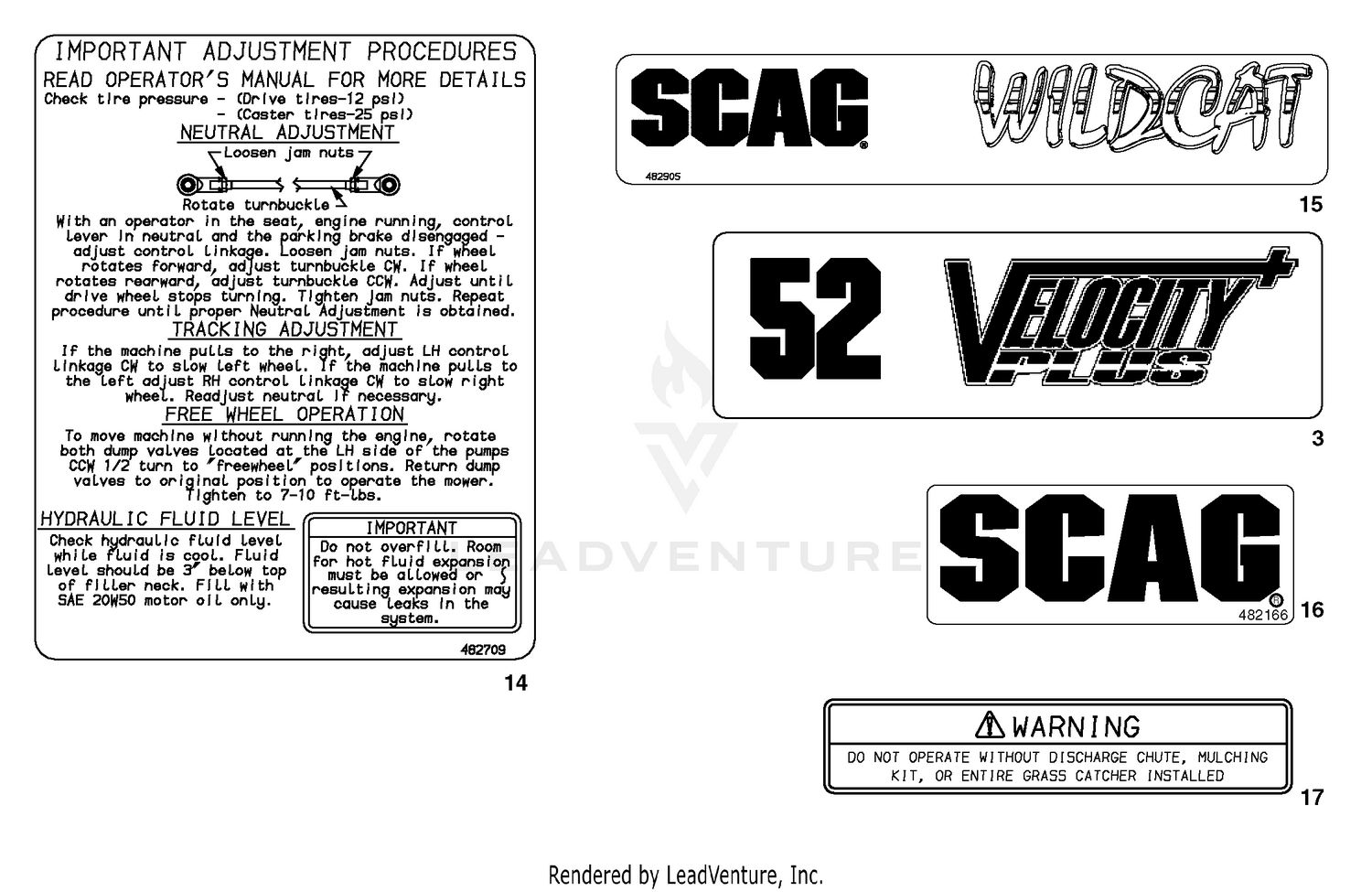 Replacement Decals And Information Plates (Part 2)
