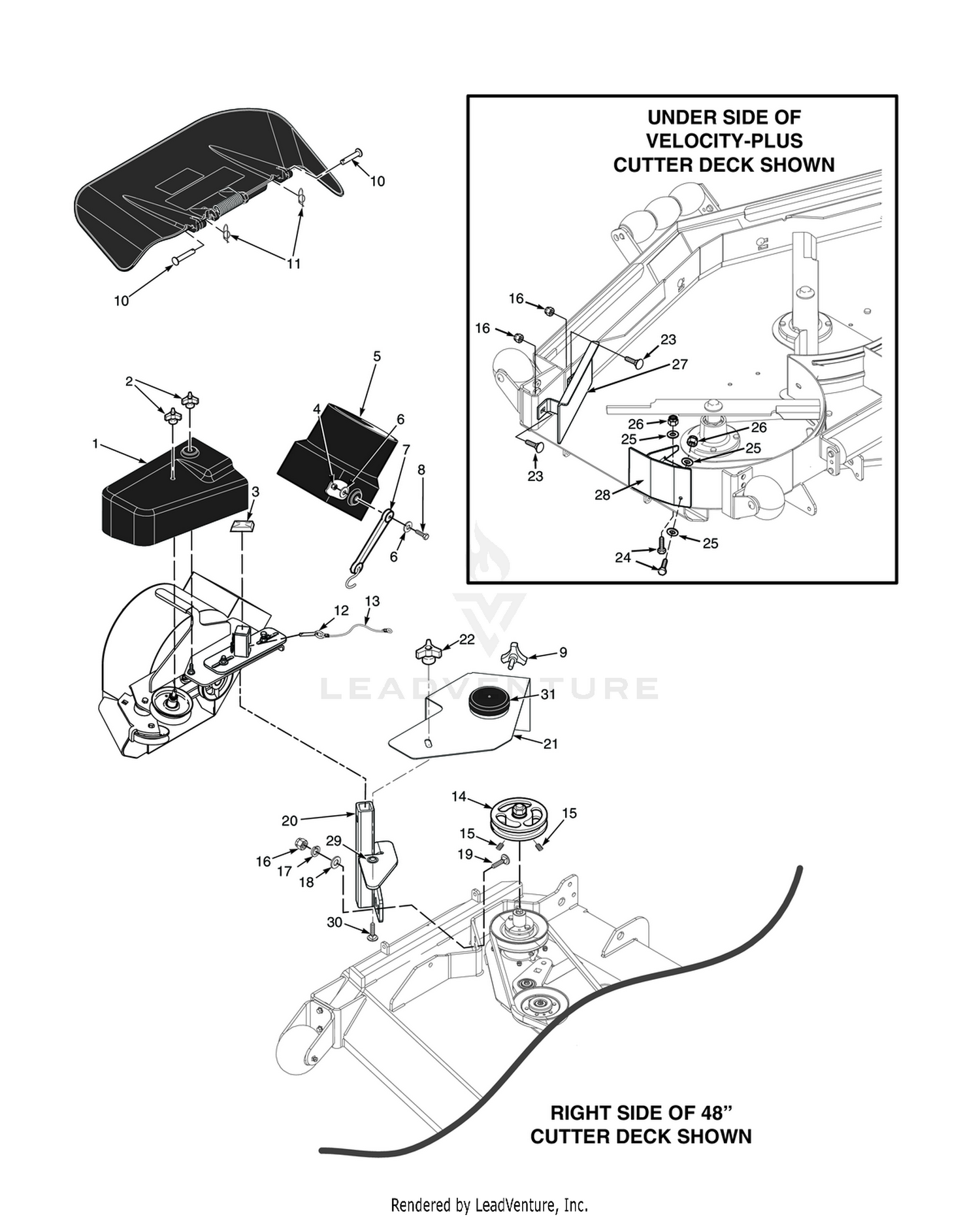 STC 48"/52" BLOWER MOUNTING COMPONENTS