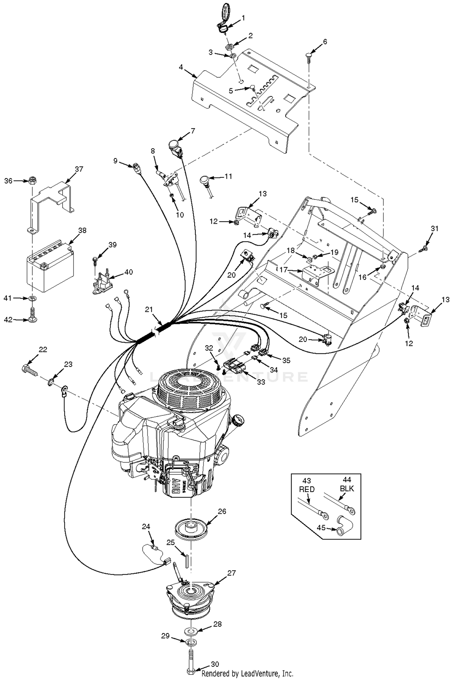 Electrical System And Throttle Control - Electric Start