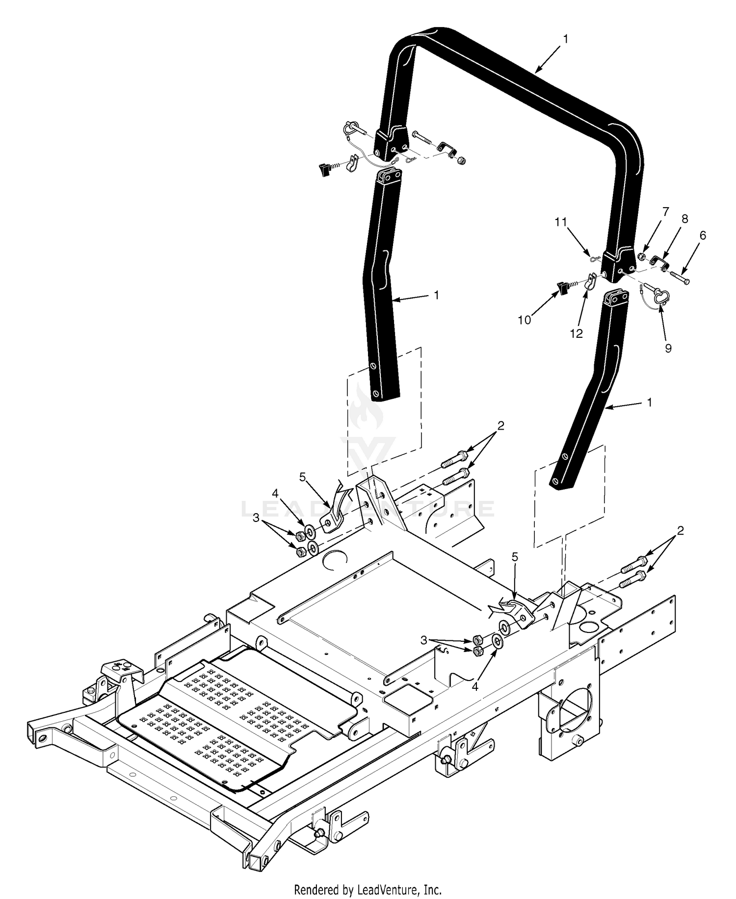 Roll-Over Protection System - Without Suspension Seat