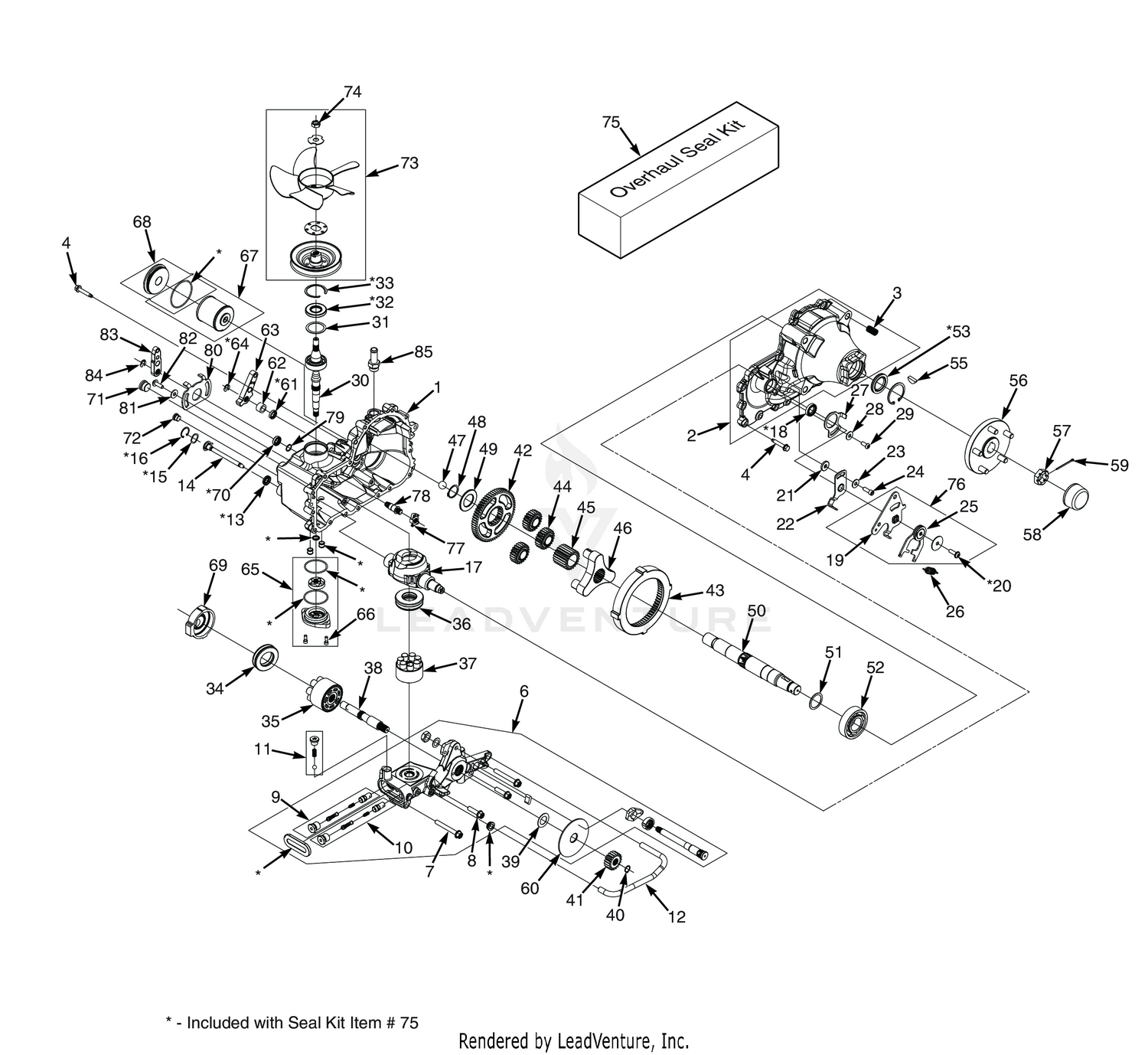 ZT-5400 TRANSAXLE ASSEMBLY