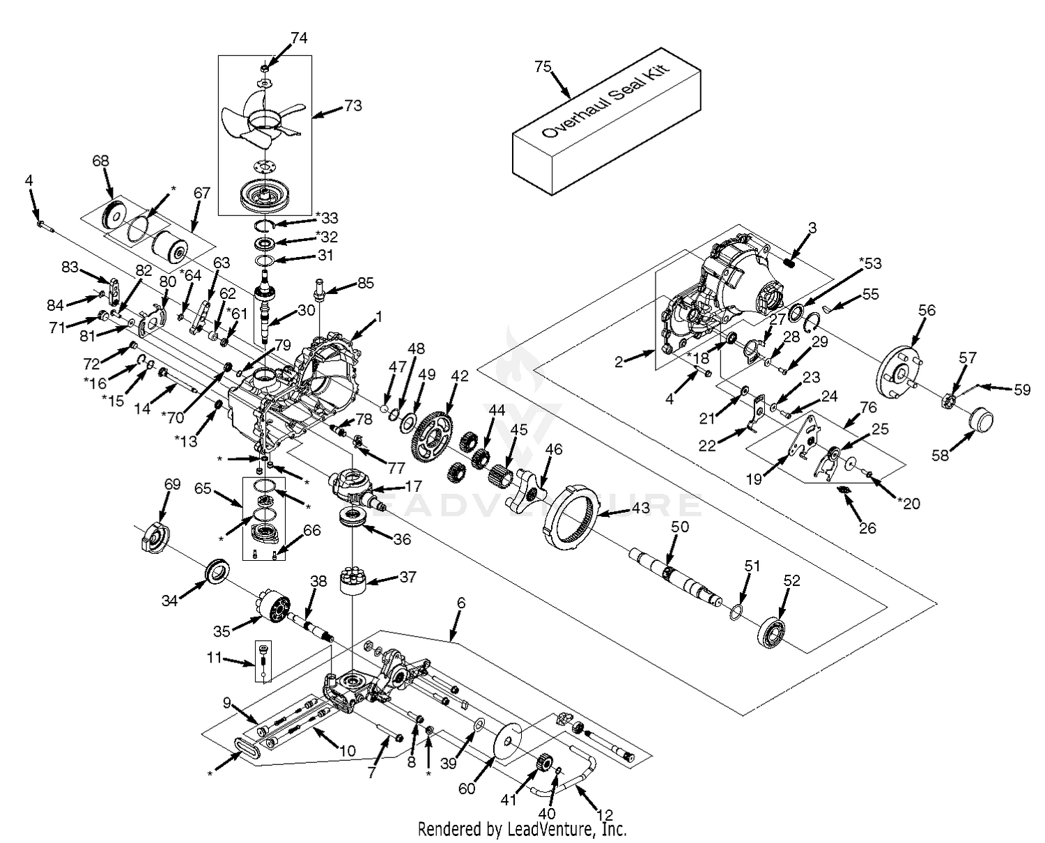 ZT-5400 Transaxle Assembly