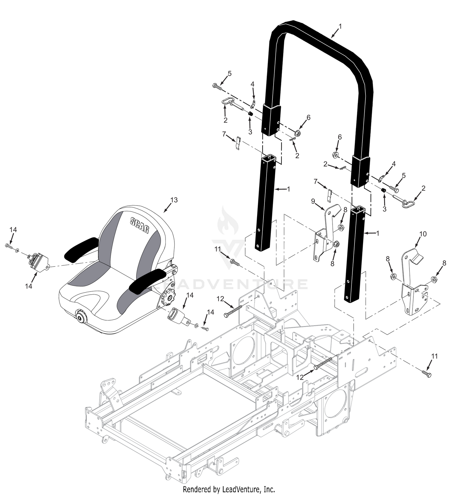 SCZII ROLL-OVER PROTECTION STRUCTURE