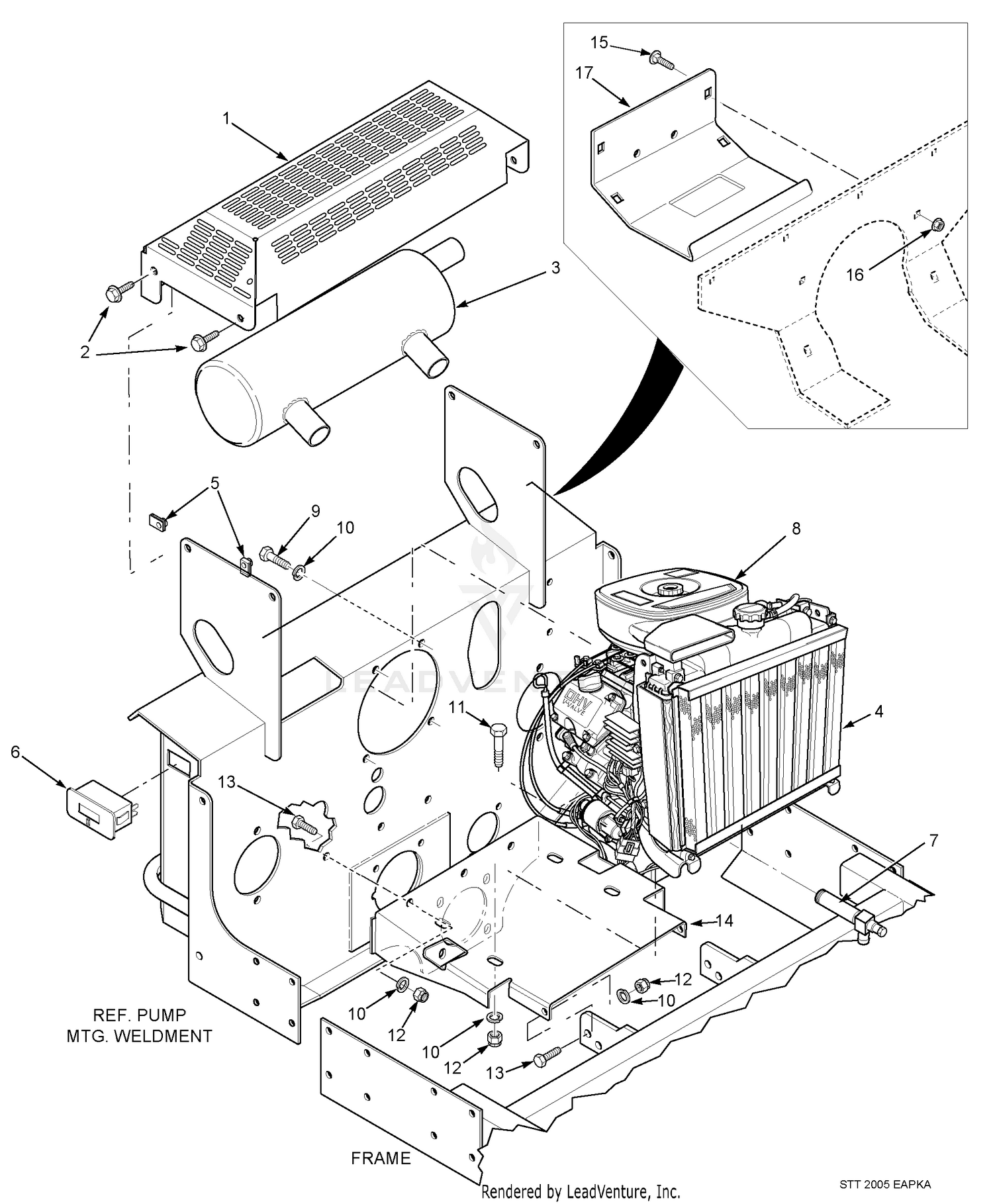Engine And Attaching Parts - 27HP, 29HP-DFI KA & 31BV