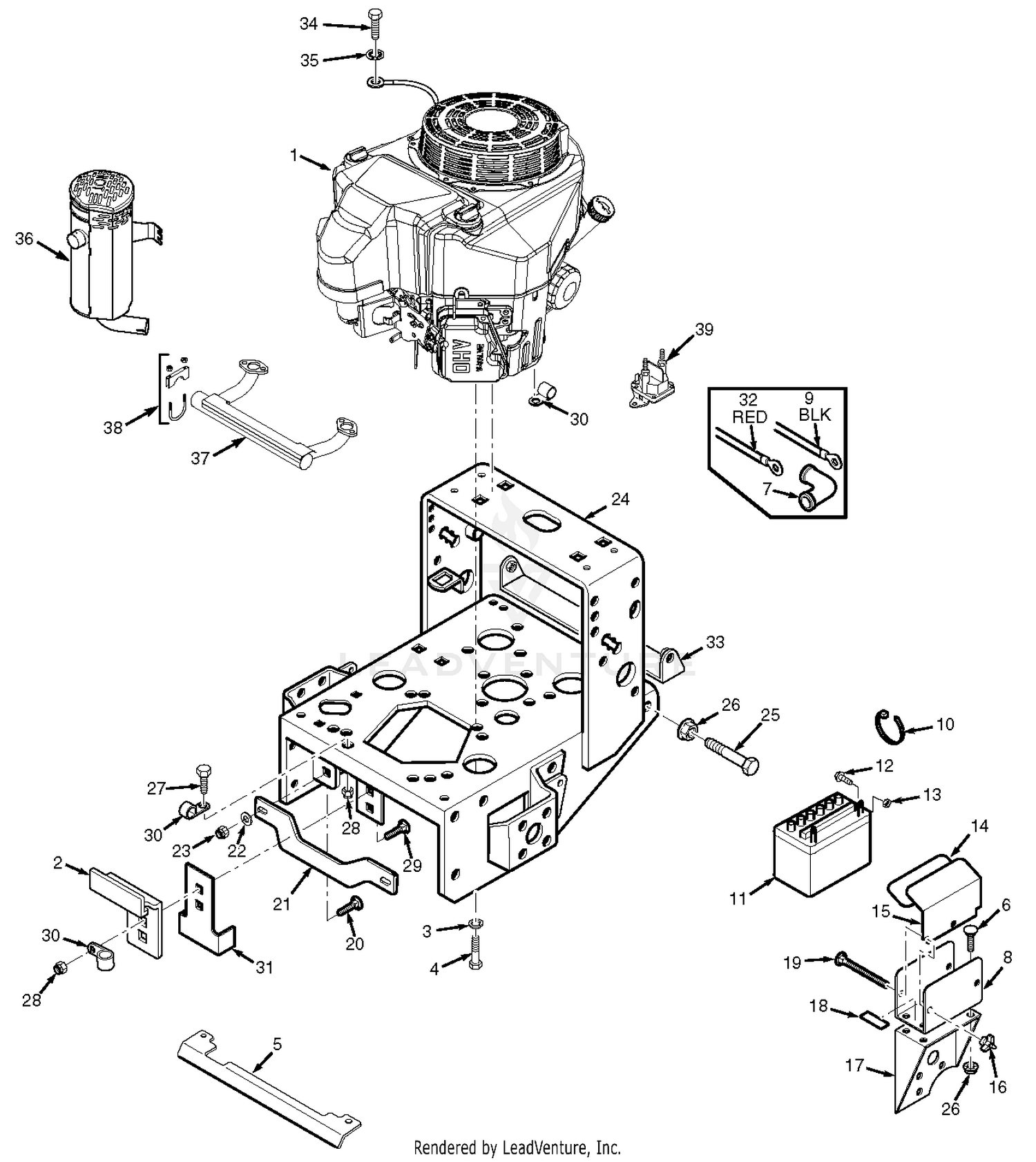 Engine Deck - Electric Start