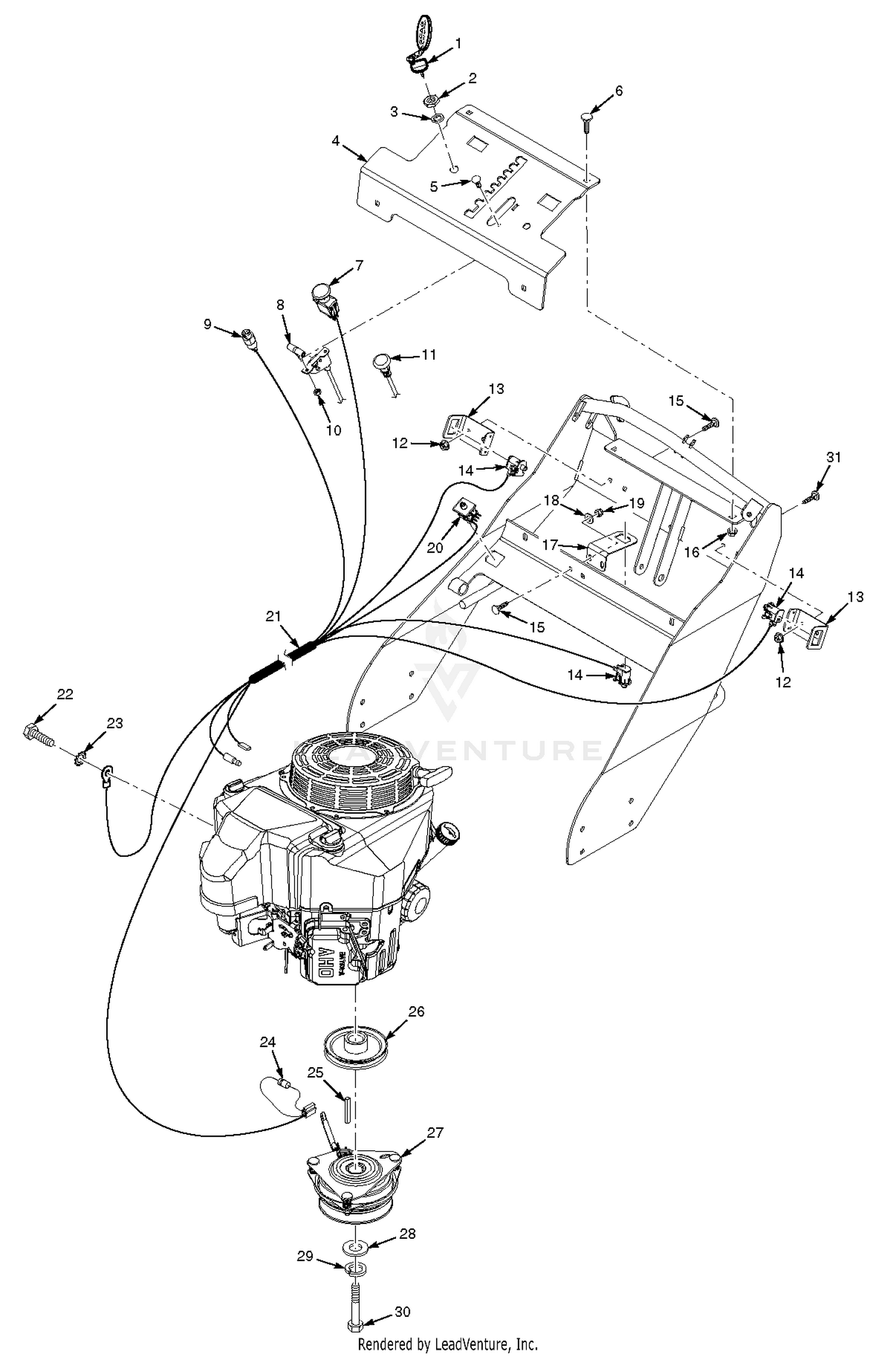 Electrical System And Thro Ttle Control - Manual Start