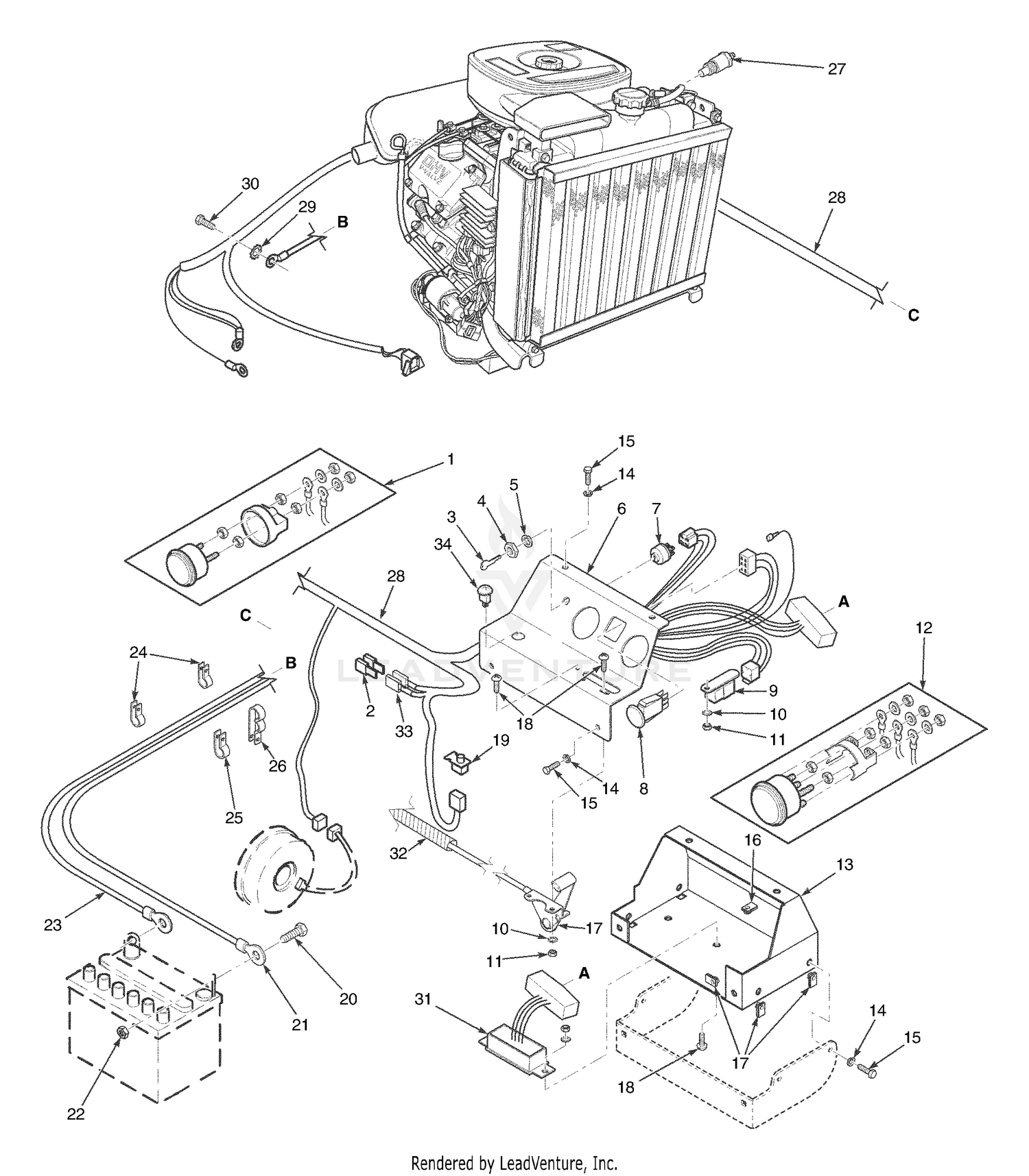 Electrical System (29HP-DFI Kawasaki)