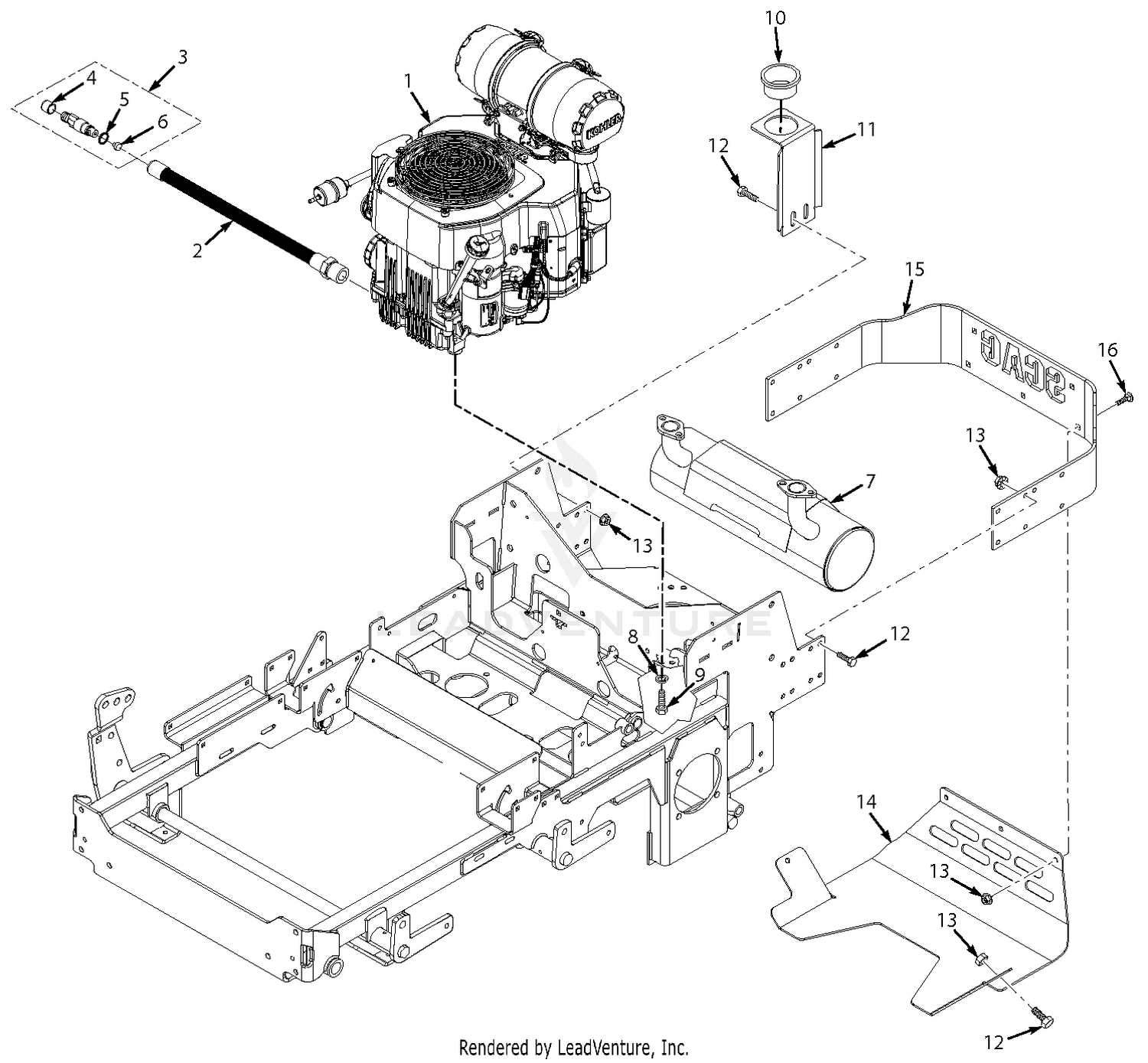 Engine & Attaching Parts