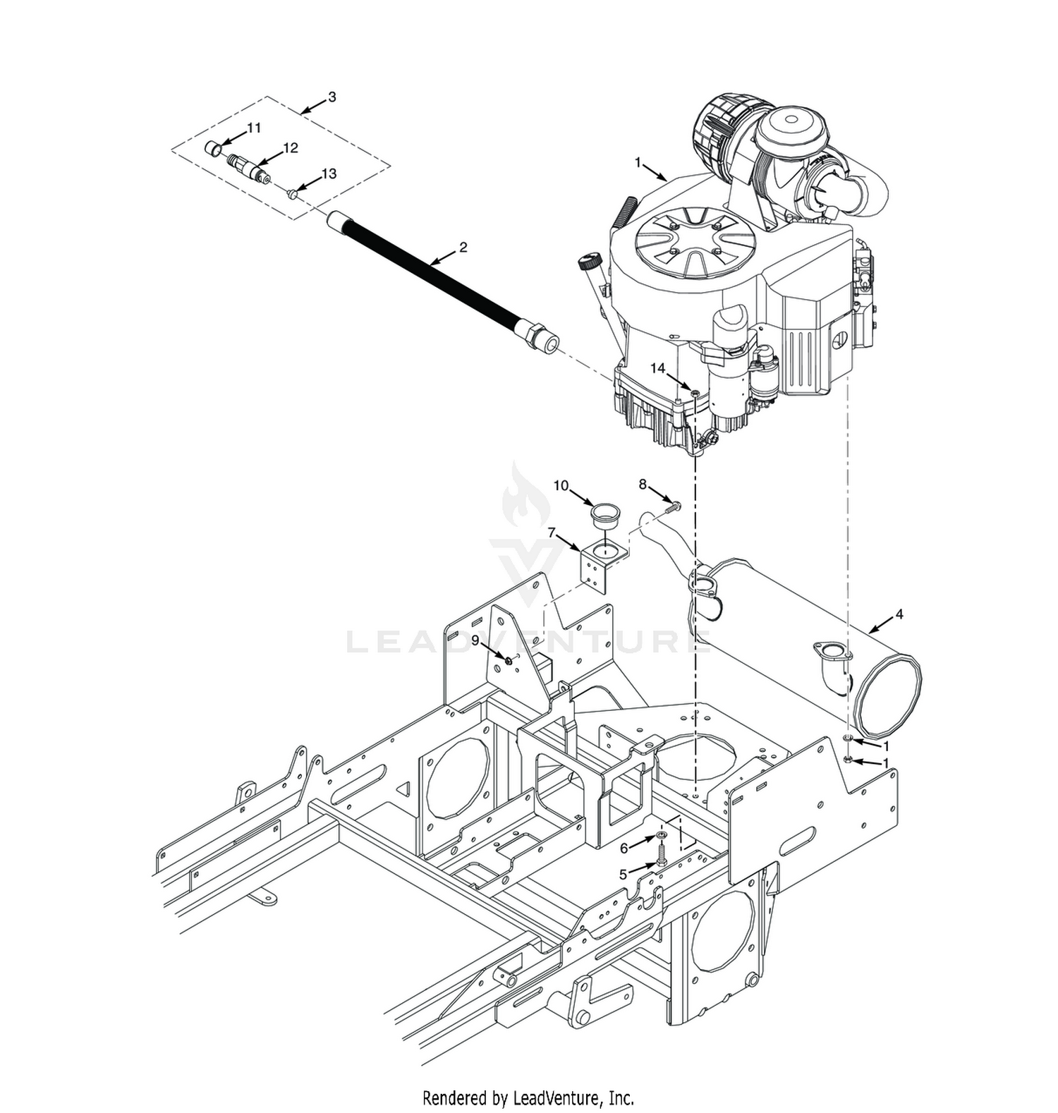 SCZII ENGINE & ATTACHING PARTS