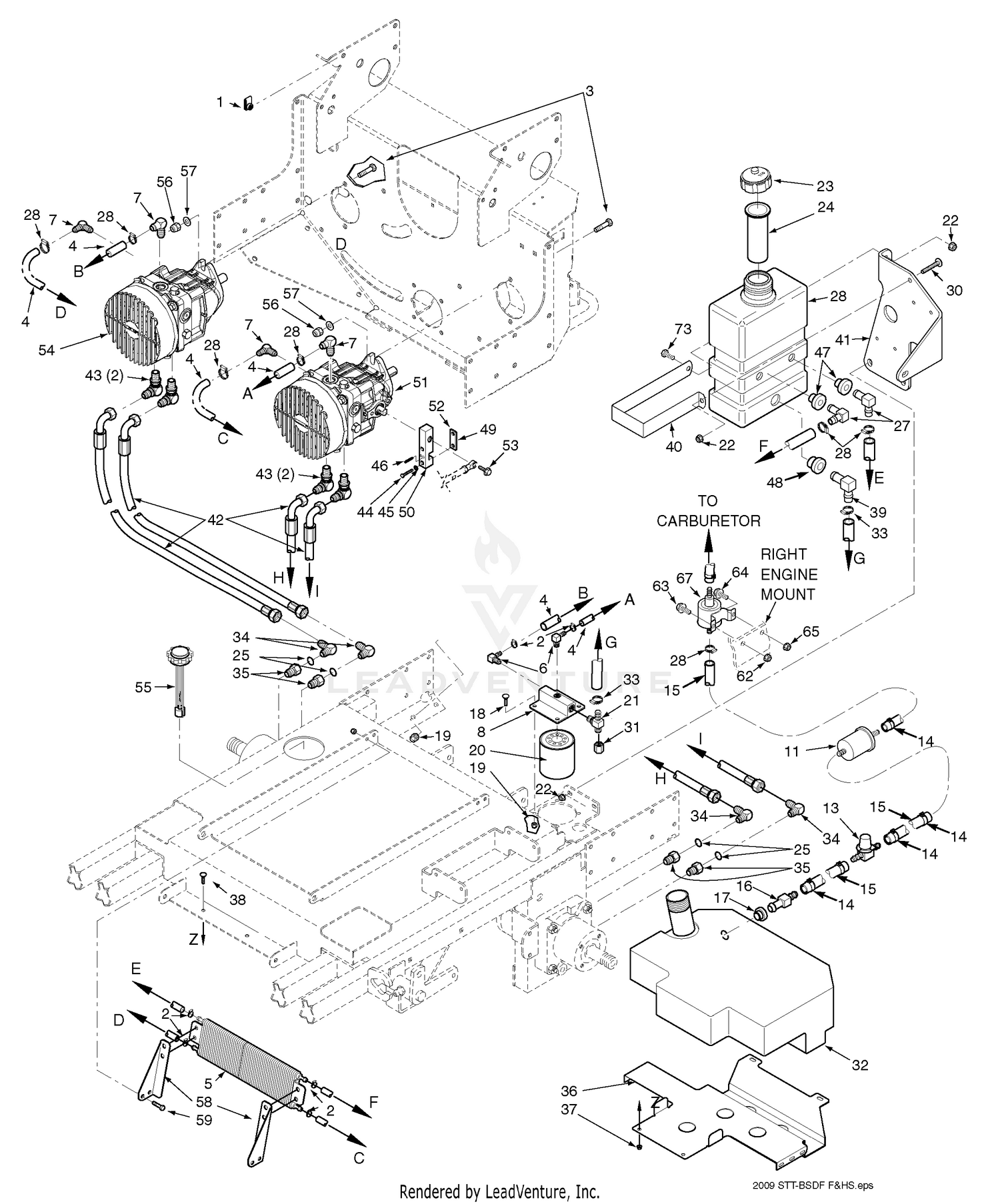 Gasoline And Hydraulic System - Kubota Dual Fuel