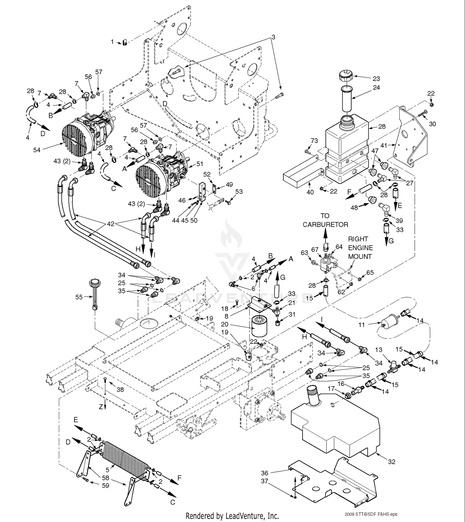 Gasoline And Hydraulic System - Kubota Dual Fuel