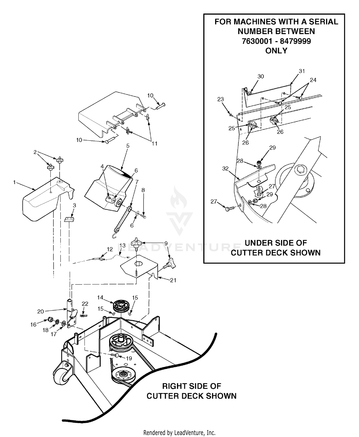 Blower Mounting Components 48" & 52"