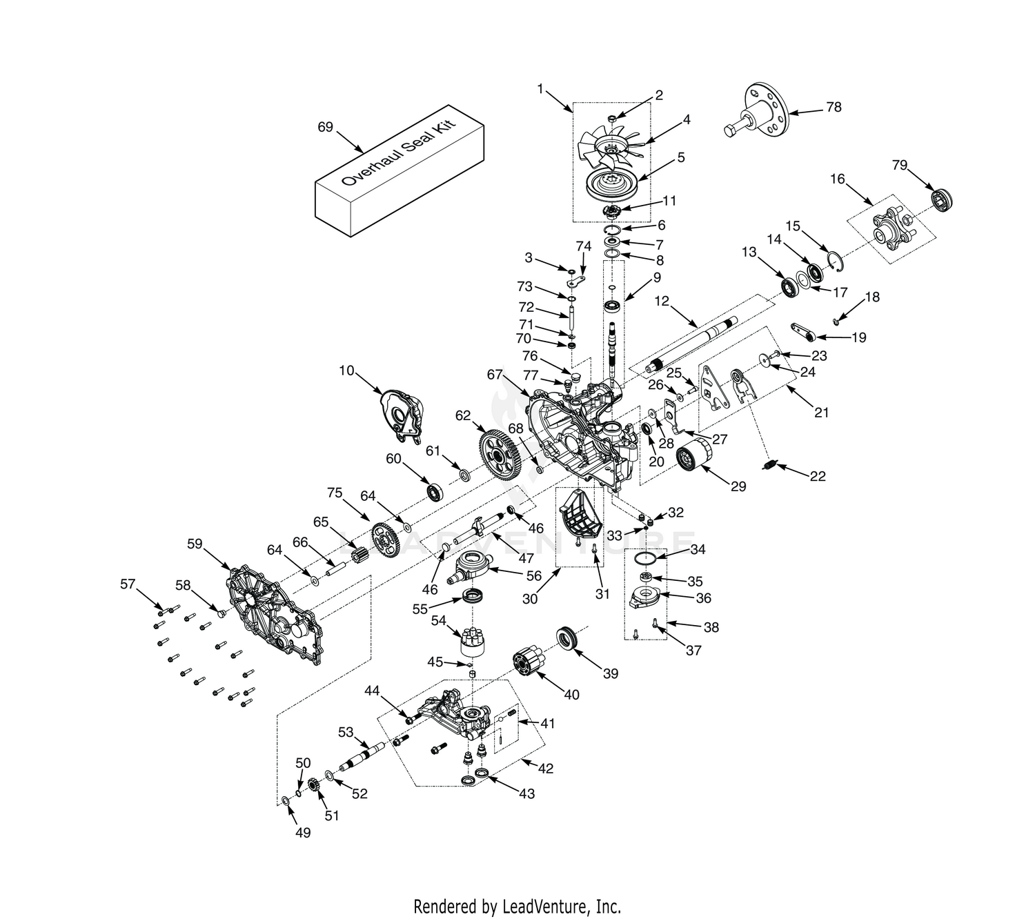 ZT-3400 HYDRAULIC AXLE ASSEMBLY