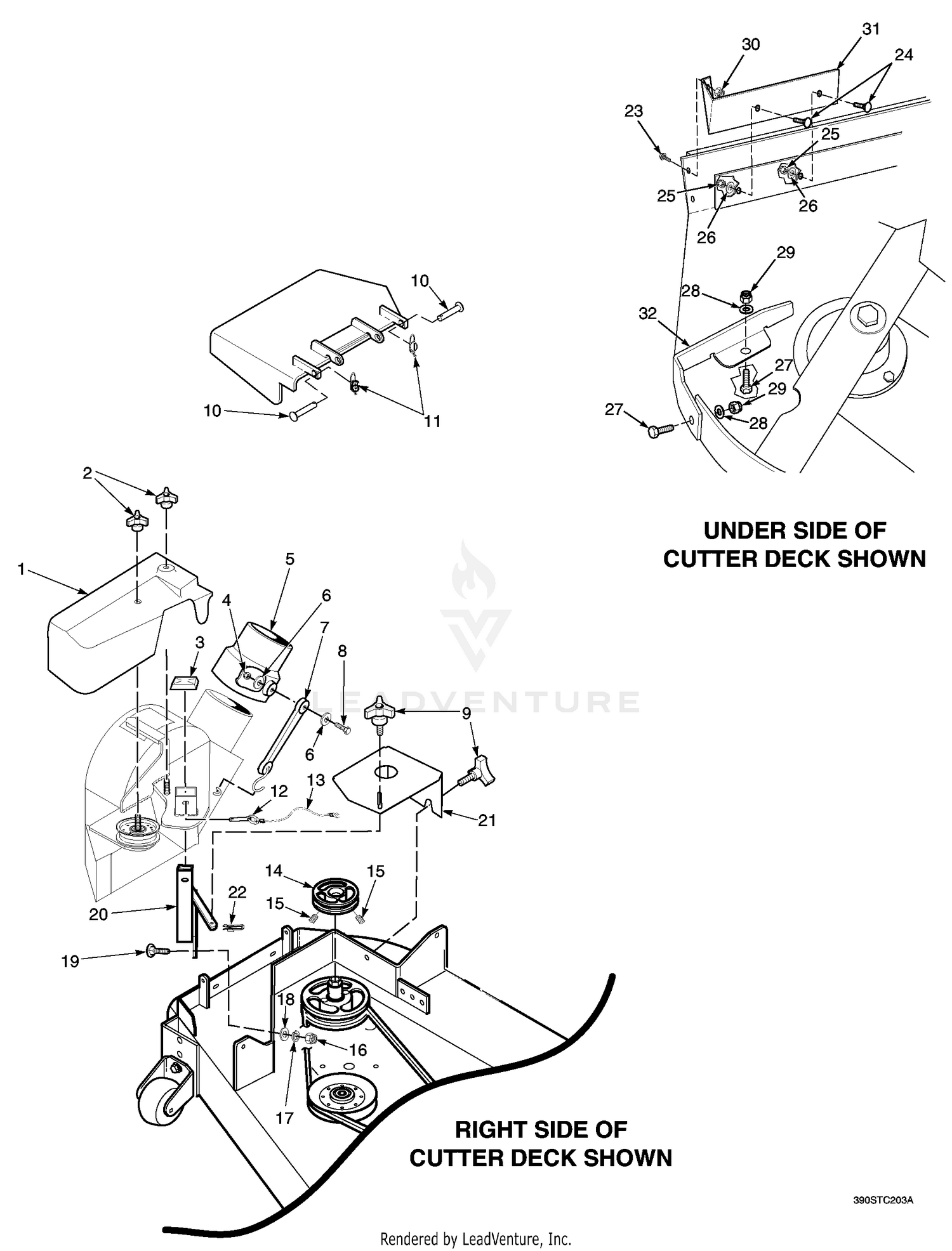 Blower Mounting Components 48" & 52"