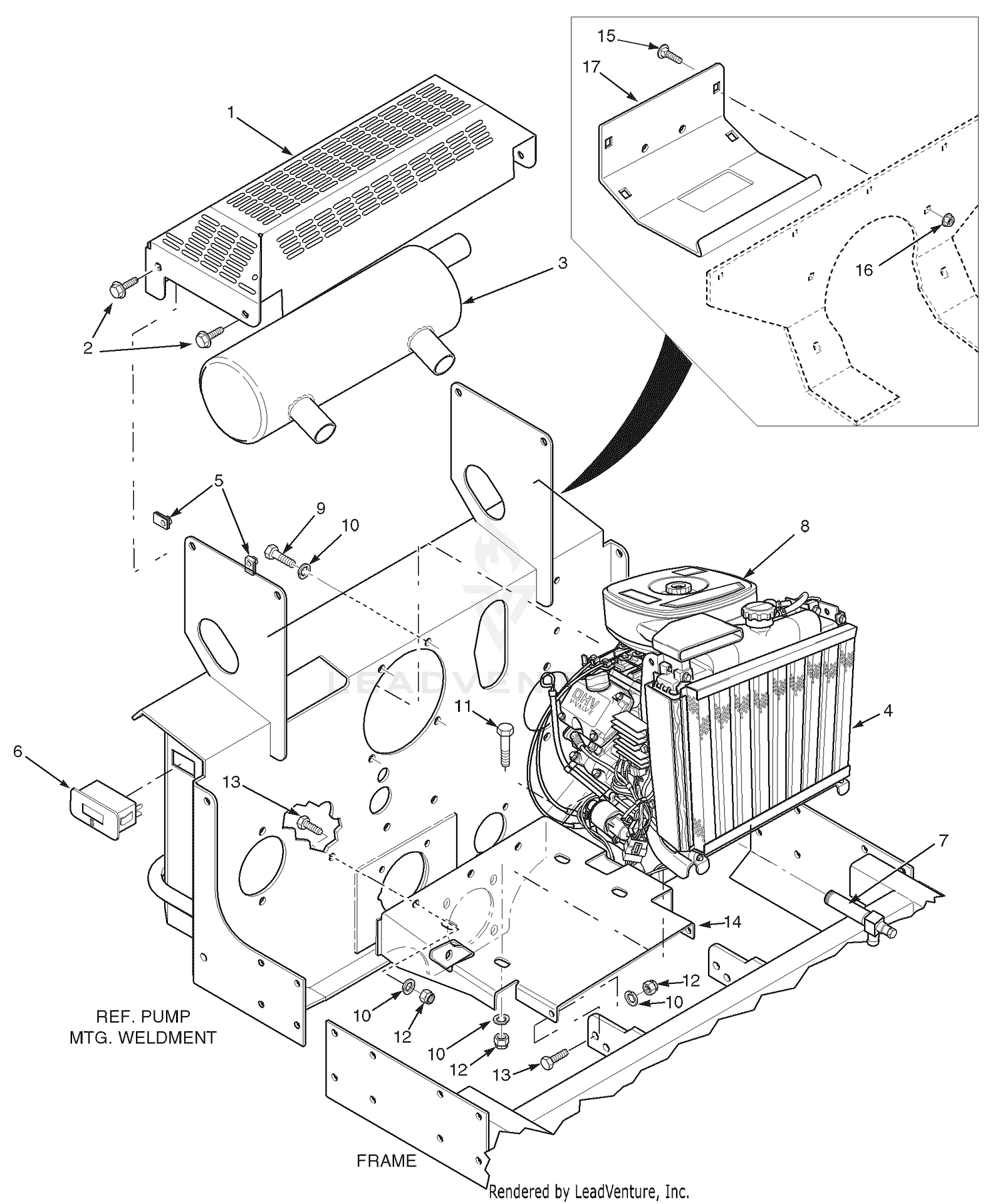 Engine & Attaching Parts - 27HP, 29HP-DFI Kawasaki