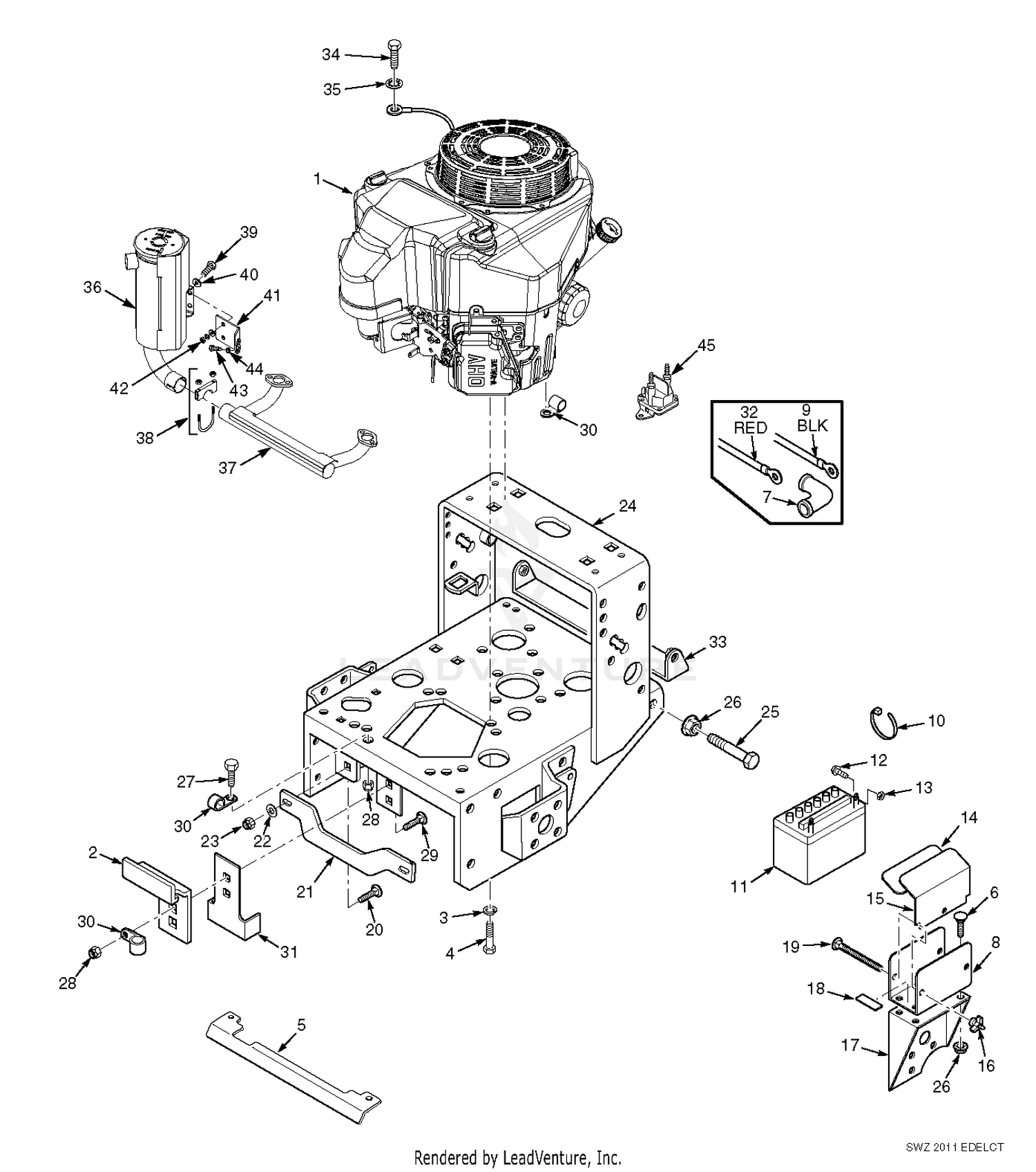 Engine Deck - Electric Start