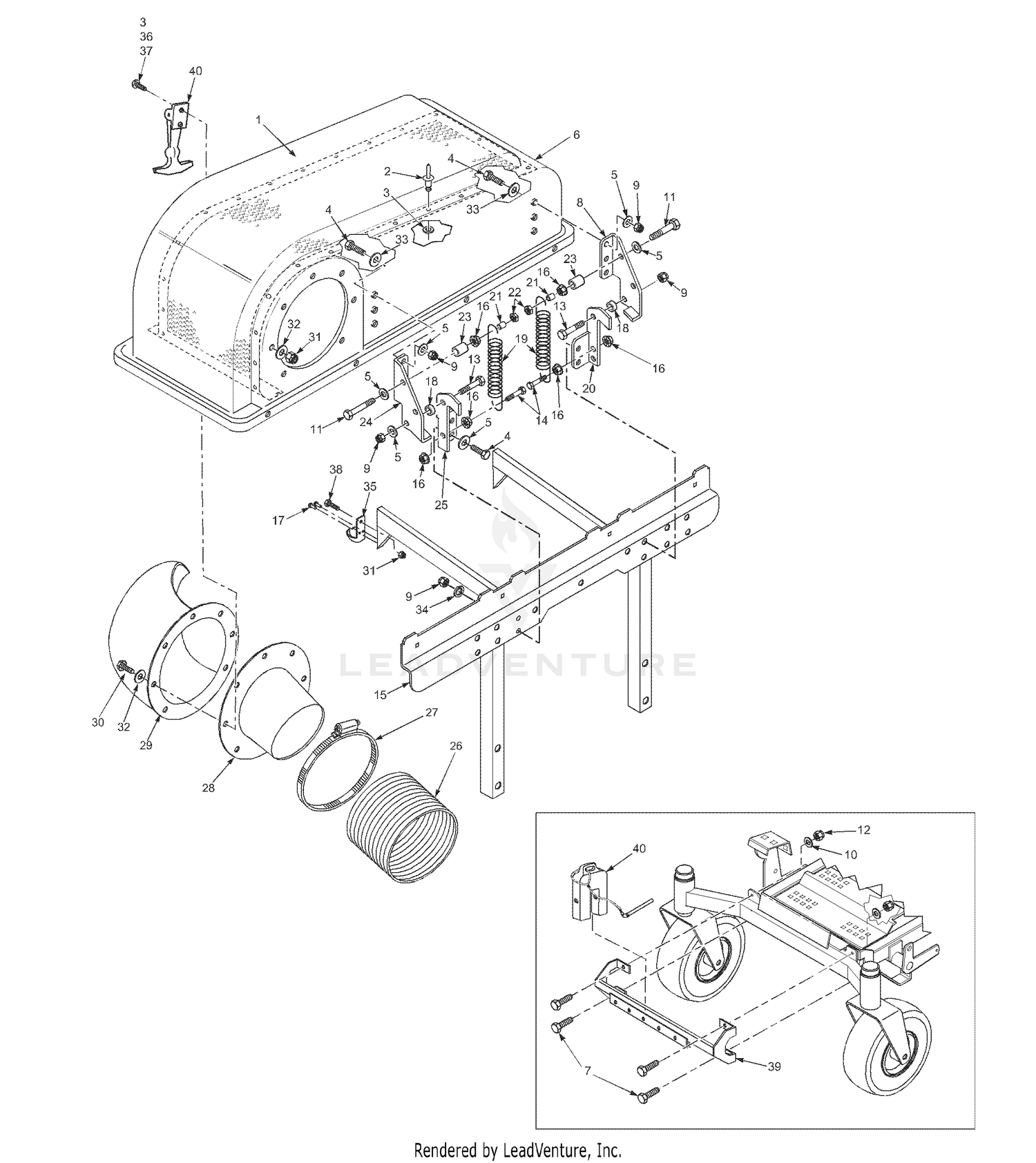 Bucket Support Components (Upper)