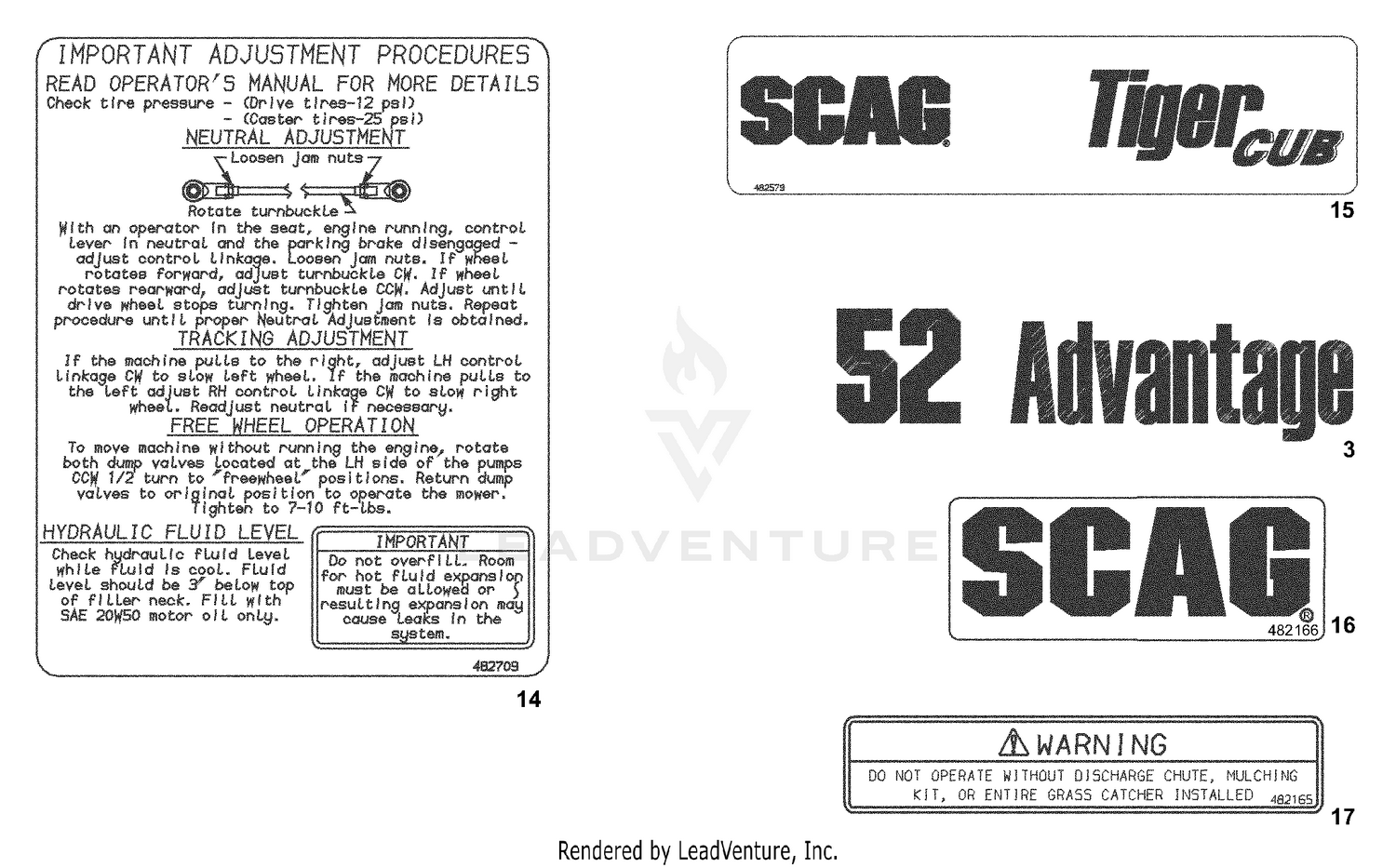 Replacement Decals And Information Plates (2 of 2)