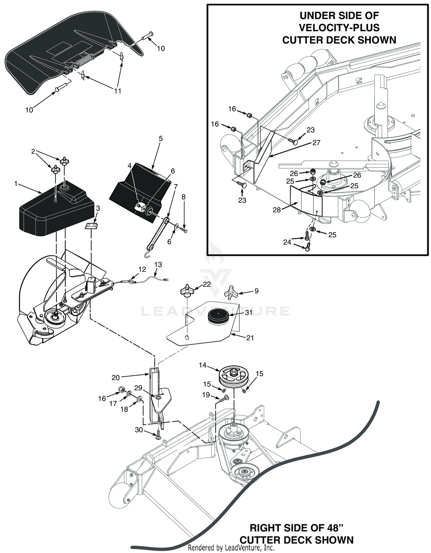 STC-61" & STCII-61" BLOWER MOUNTING COMPONENTS