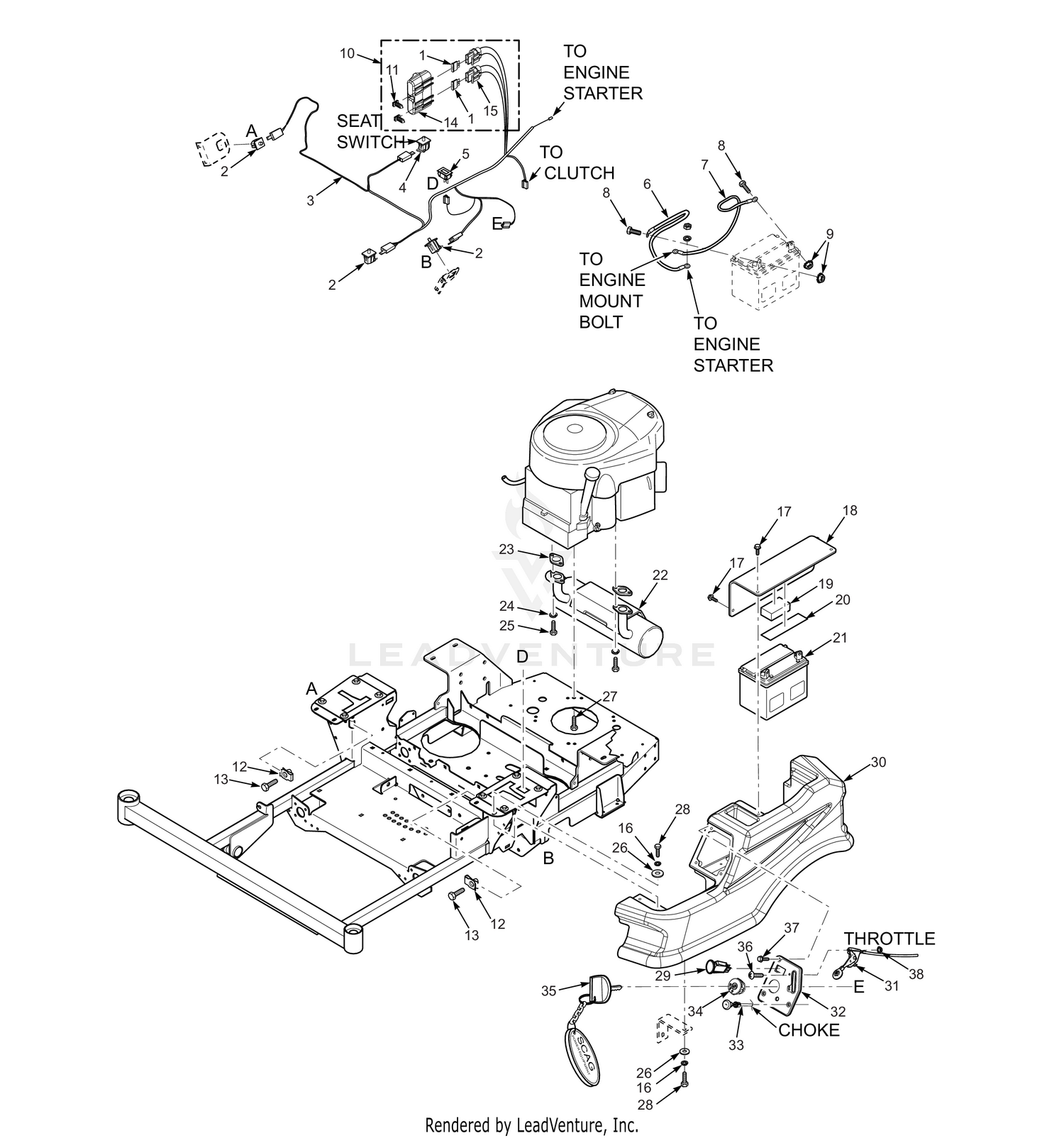EXHAUST AND ELECTRICAL SYSTEM - SPZ
