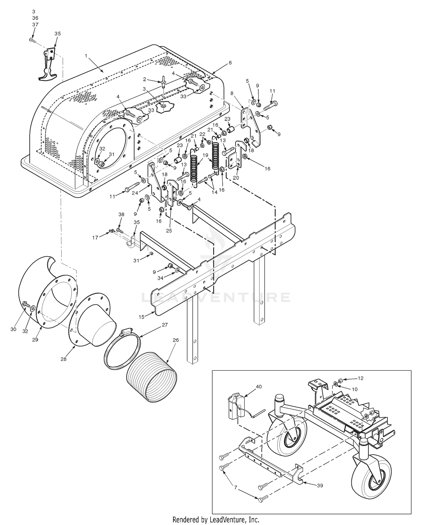Bucket Support Components (Upper)