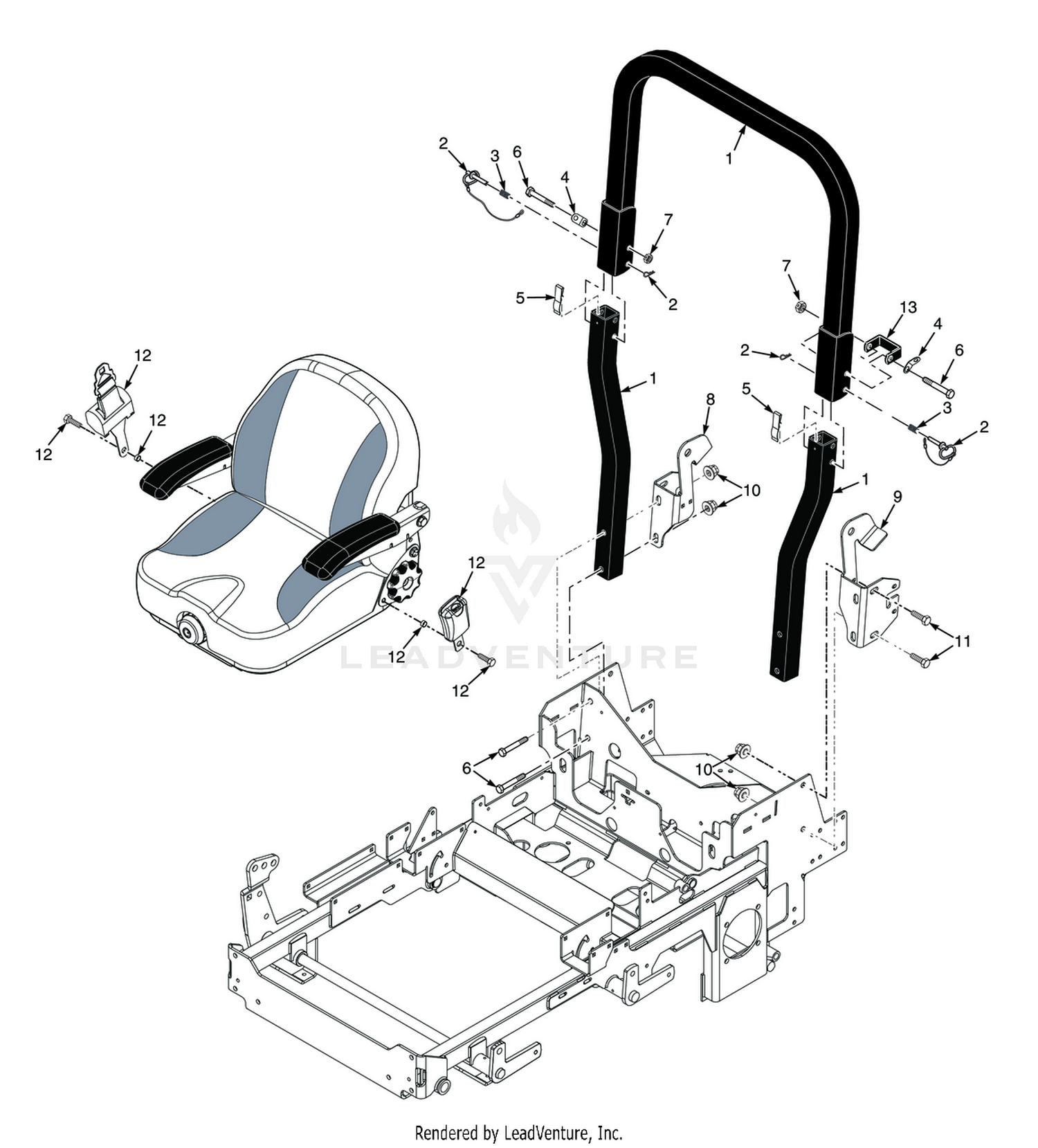STCII FOLDABLE ROLL-OVER PROTECTION SYSTEM