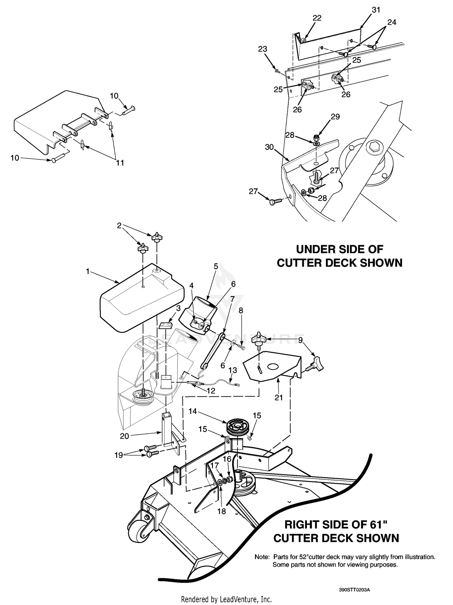 Blower Mounting Components 61"