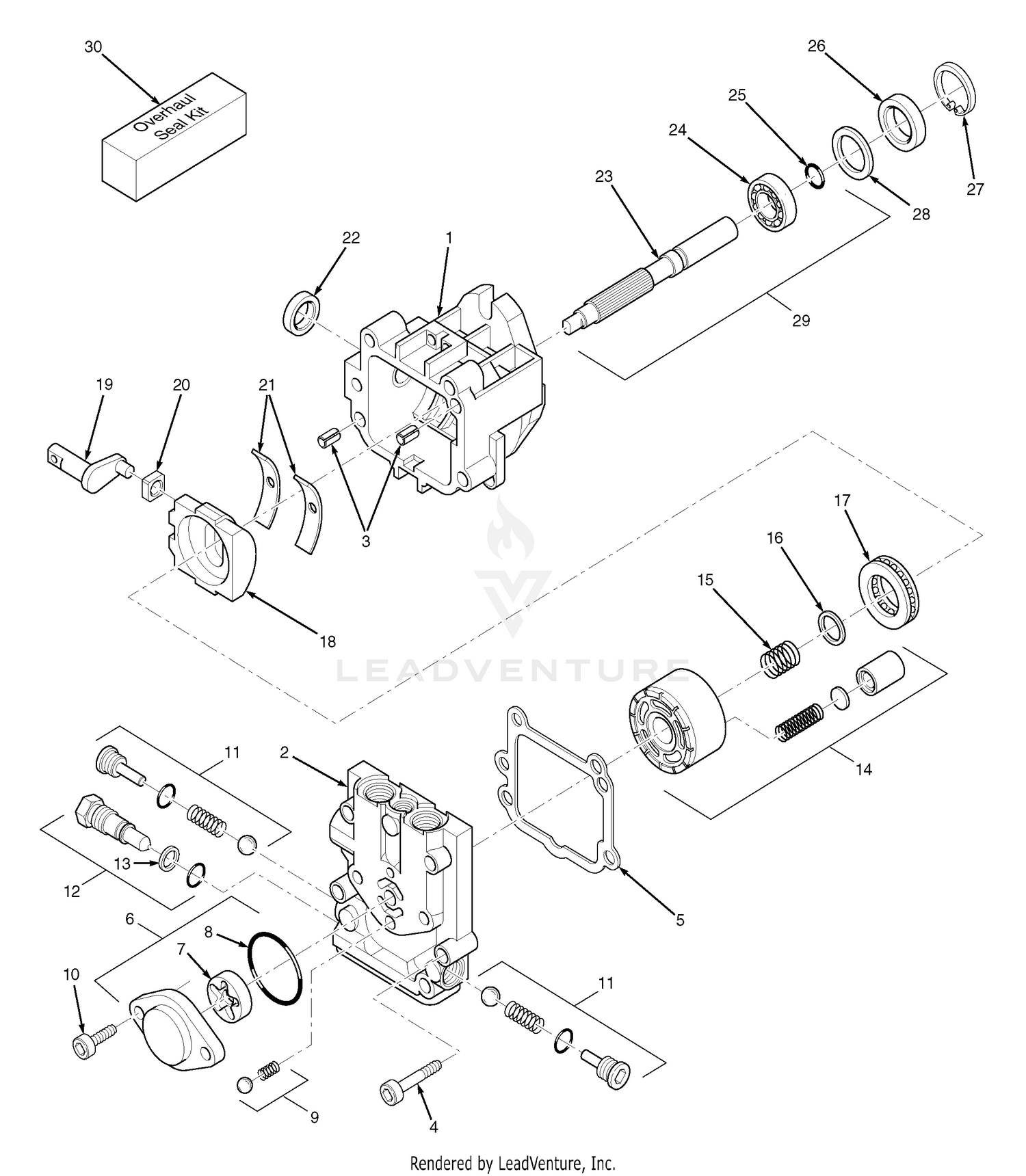 Hydraulic Pump Assembly (BDP-10L117)