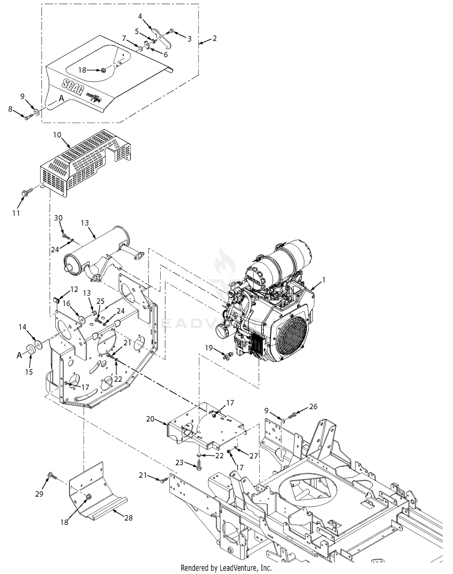 STTII Engine And Attaching Parts - Air Cooled