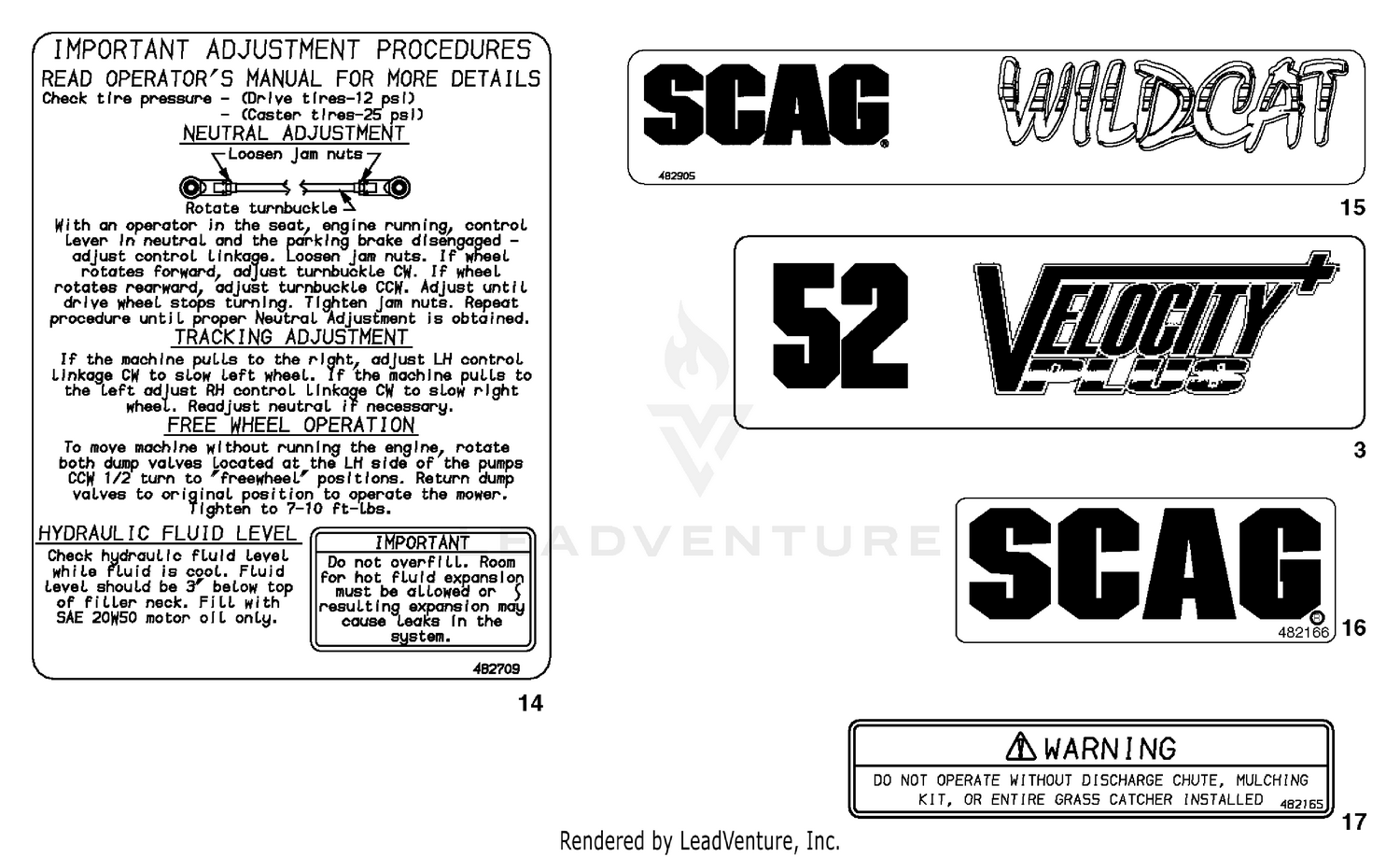 Replacement Decals And Information Plates (Part 2)