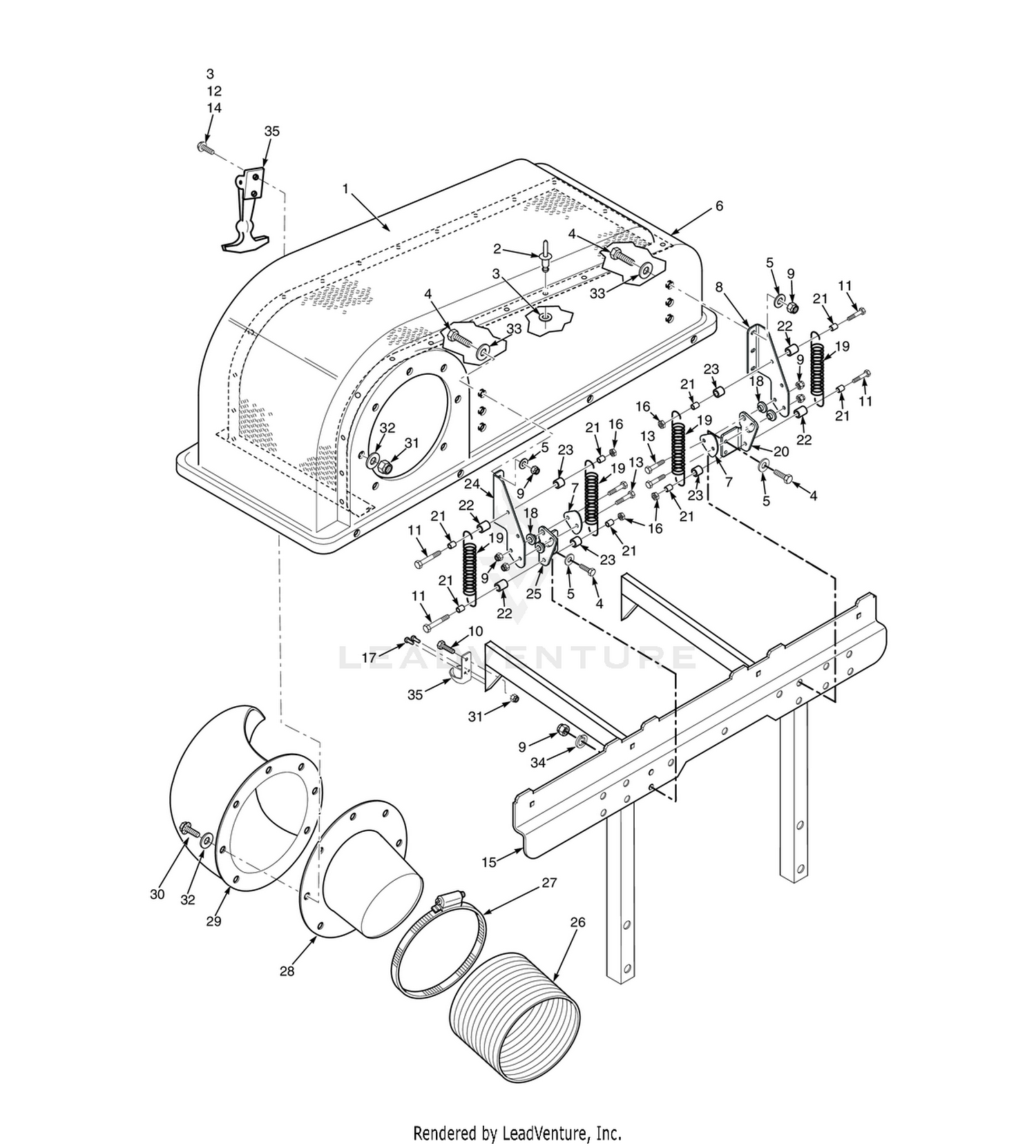 GC-3B HOOD COMPONENTS