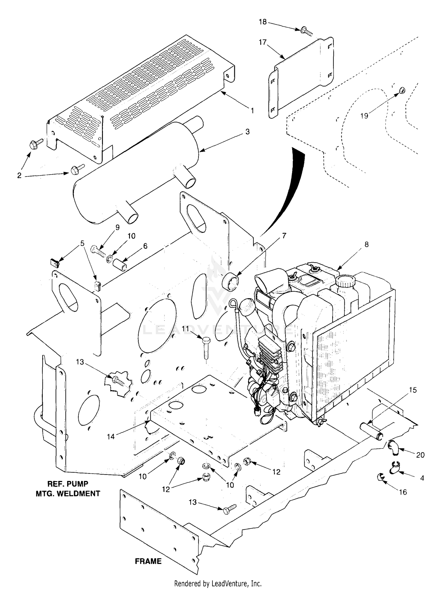 Engine And Attaching Parts - Kawasaki