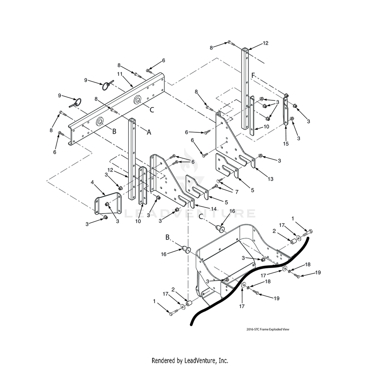 STC SUPPORT FRAME COMPONENTS