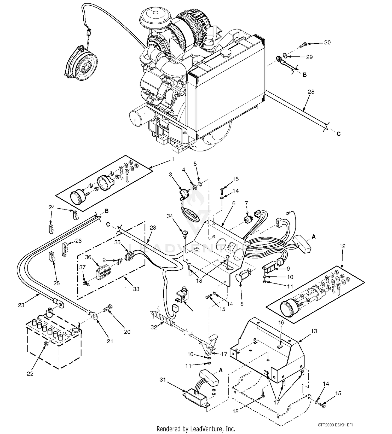Electrical System (31HP-EFI Kohler)
