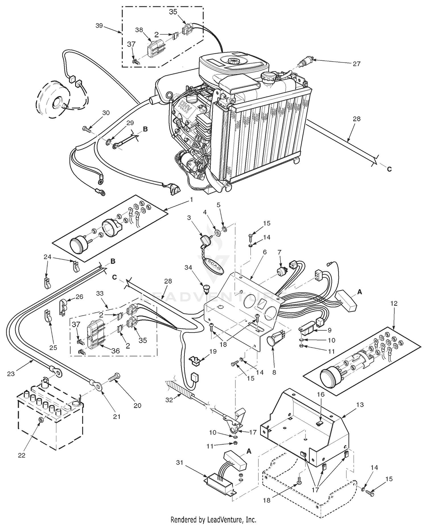 Electrical System (27HP Kawasaki, 35BV Briggs & Stratton)