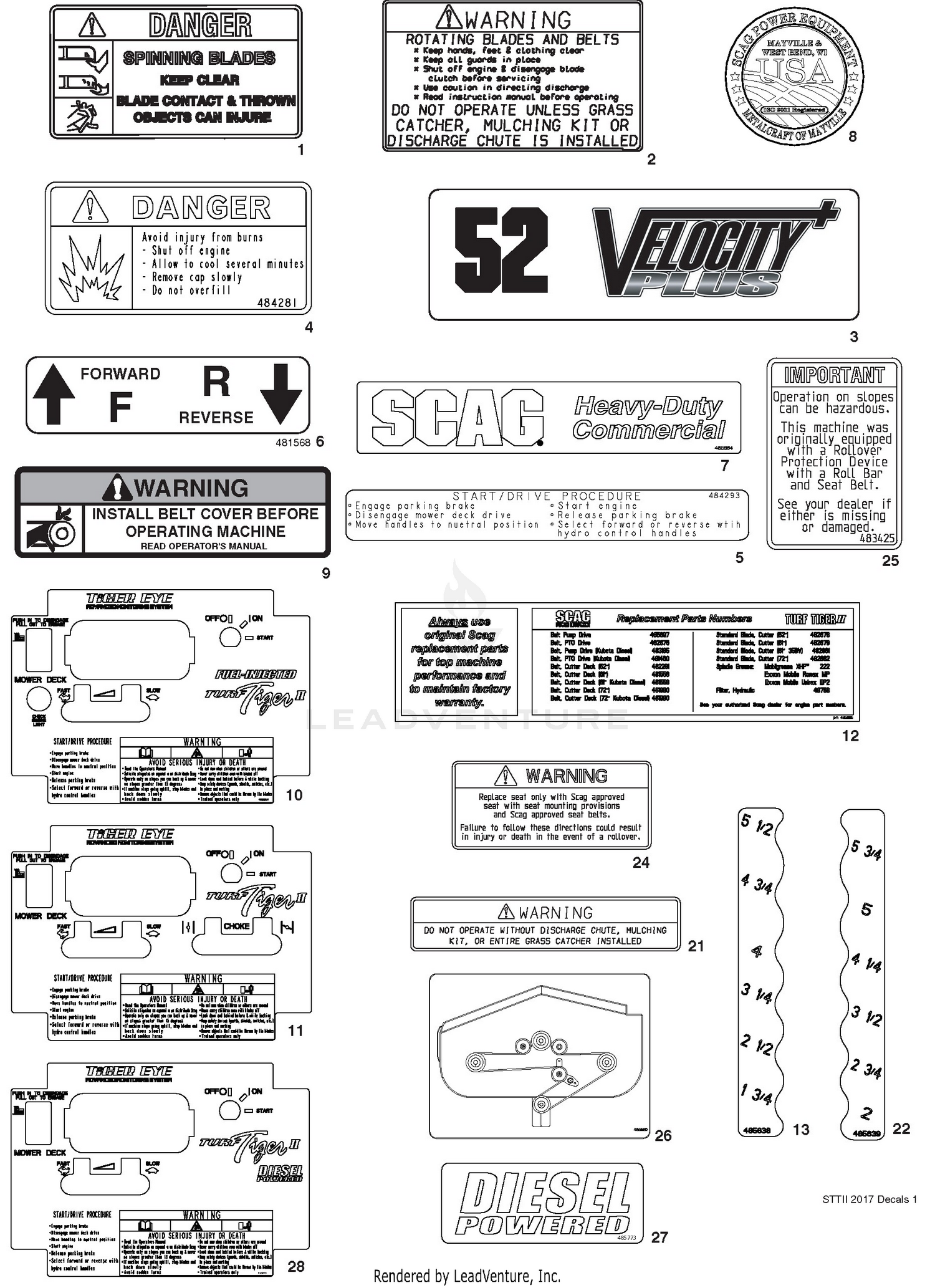Replacement Decals And Information Plates 2