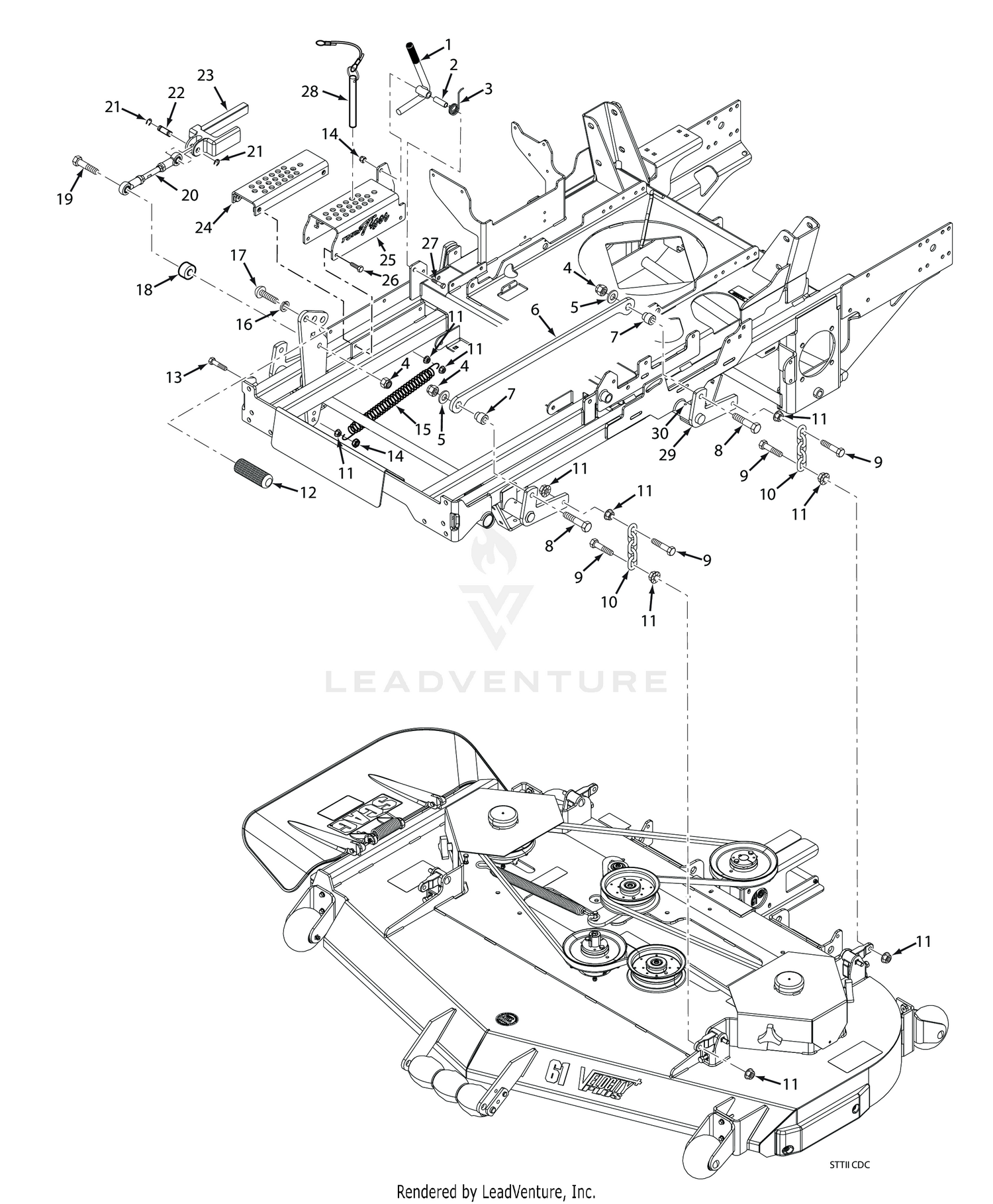 STTII CUTTER DECK CONTROLS