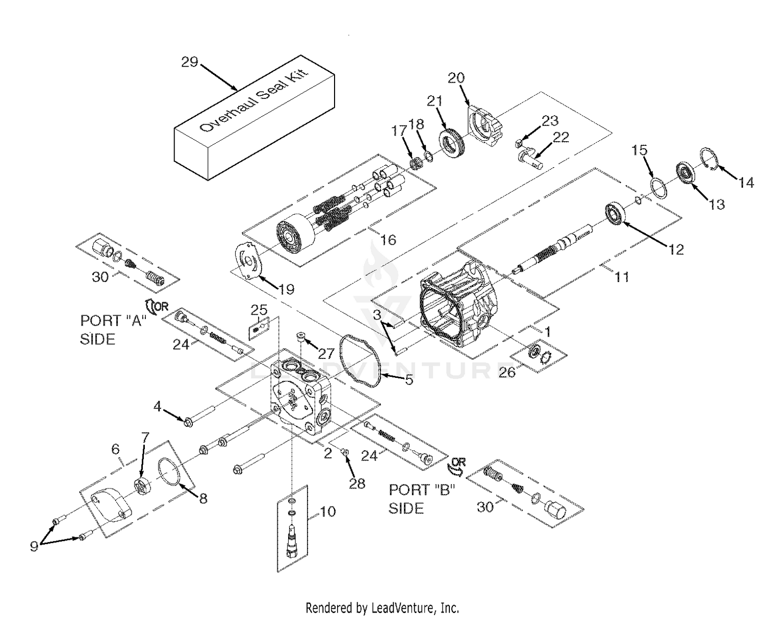 BDP-10A Hydraulic Pump Assembly