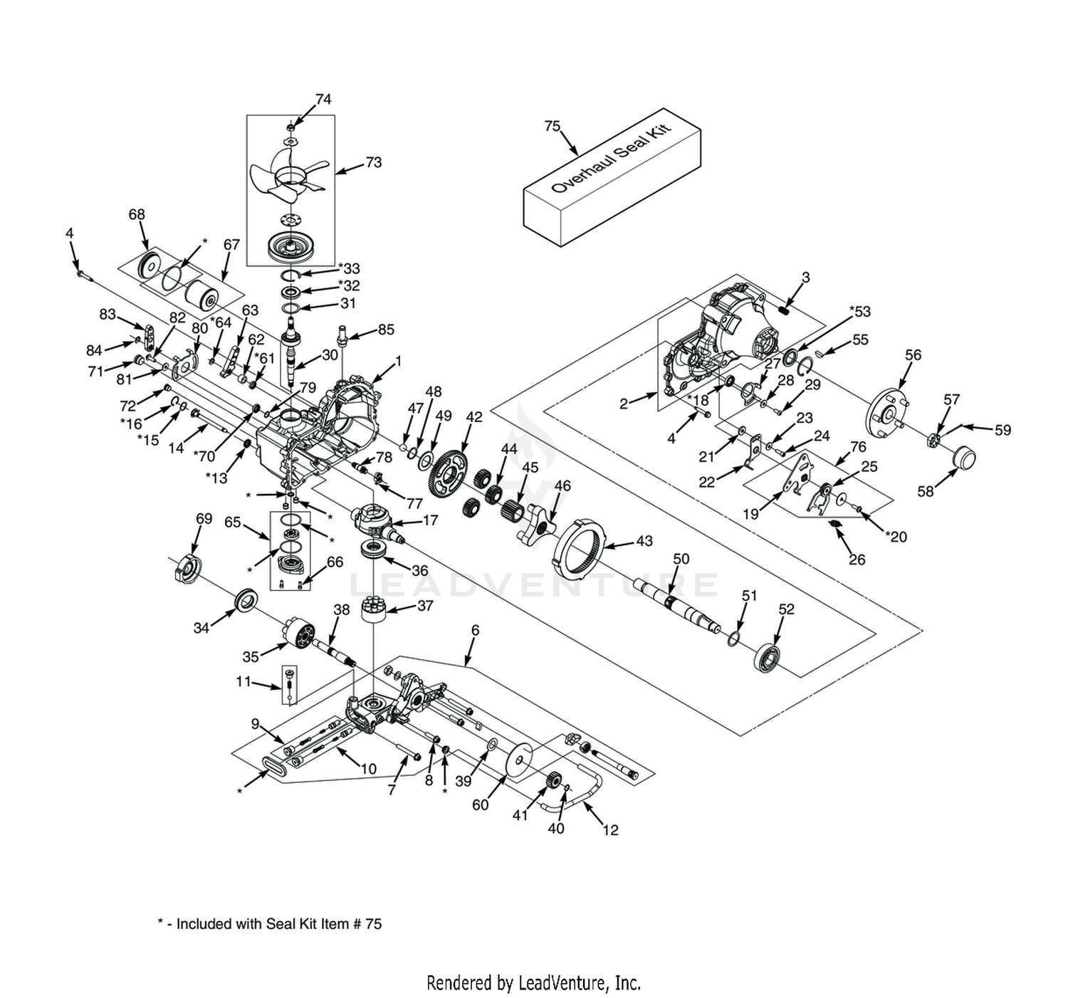 ZT-5400 TRANSAXLE ASSEMBLY