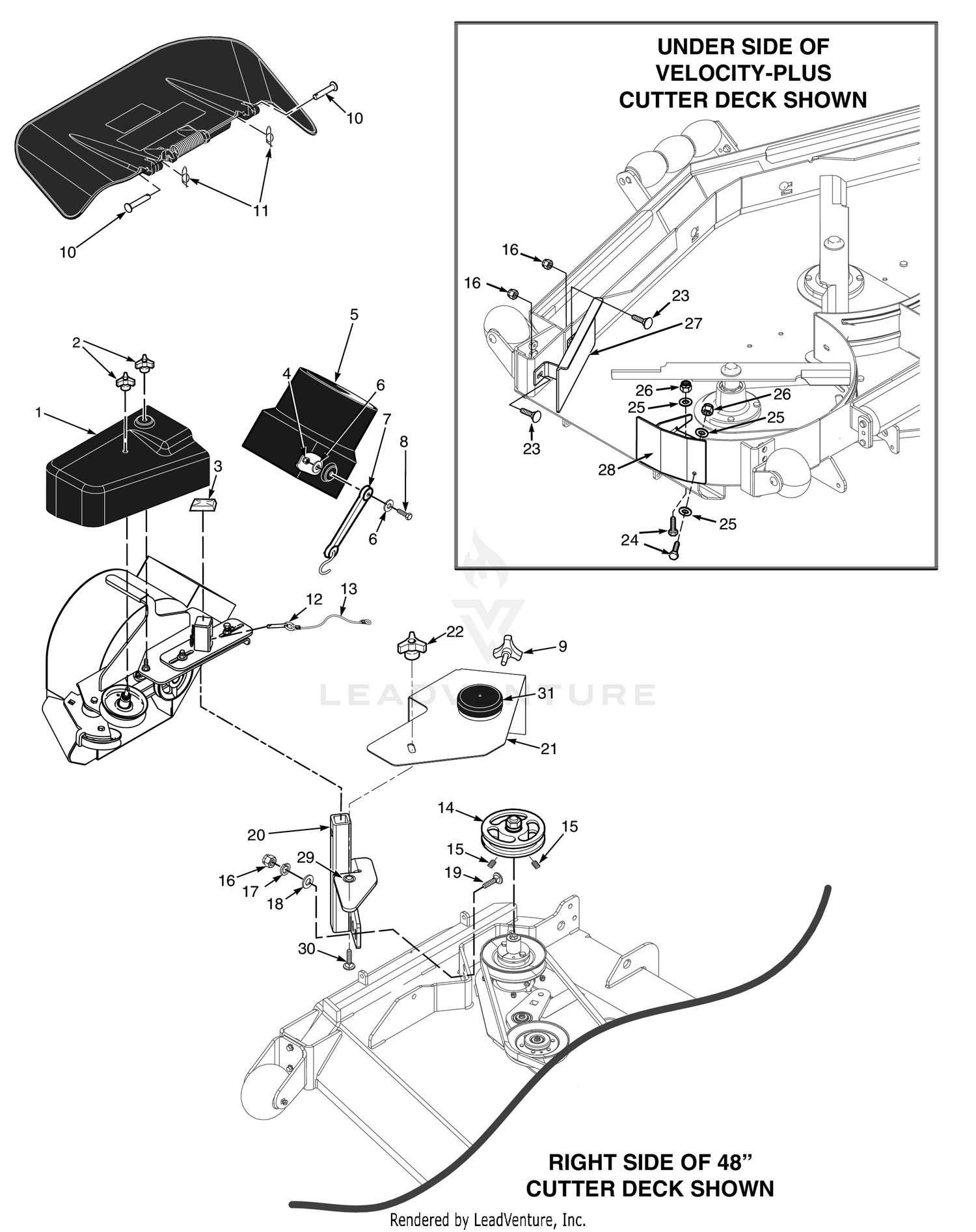STC 48"/52" BLOWER MOUNTING COMPONENTS
