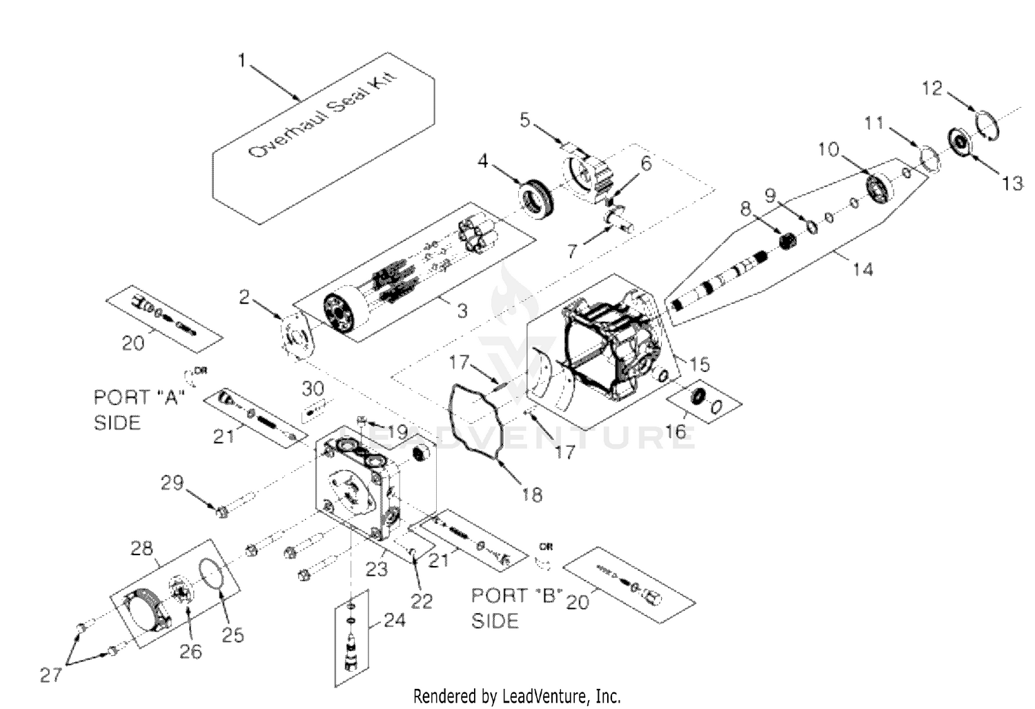 BDP-16A Hydraulic Pump Assembly