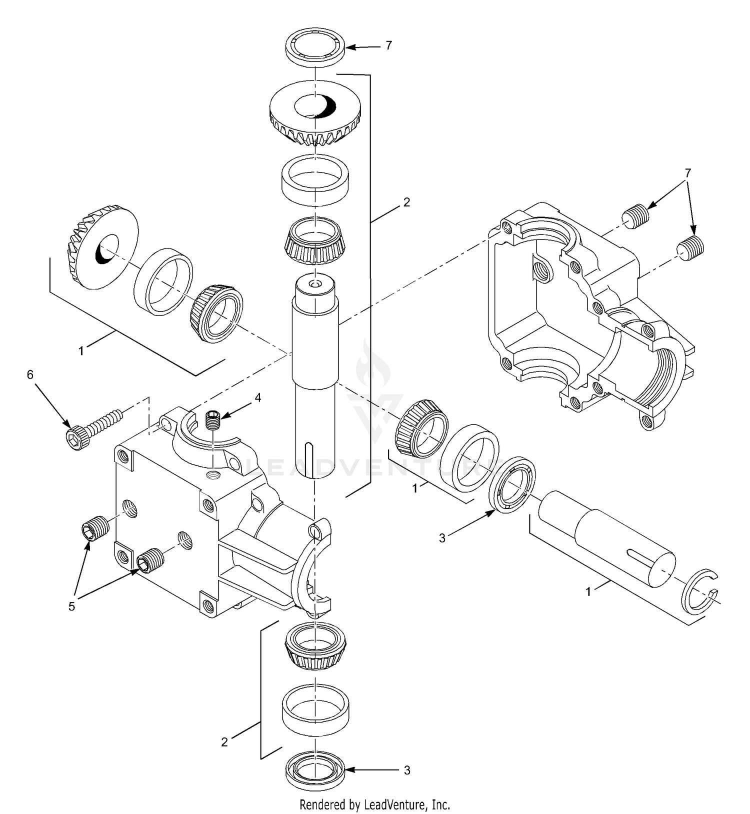 Cutter Deck Drive Gearbox