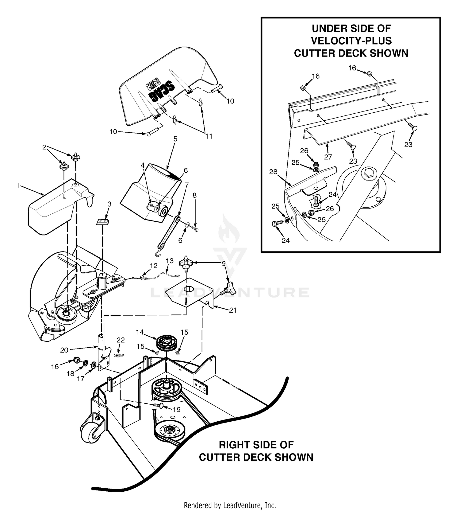 Blower Mounting Components 48" & 52"