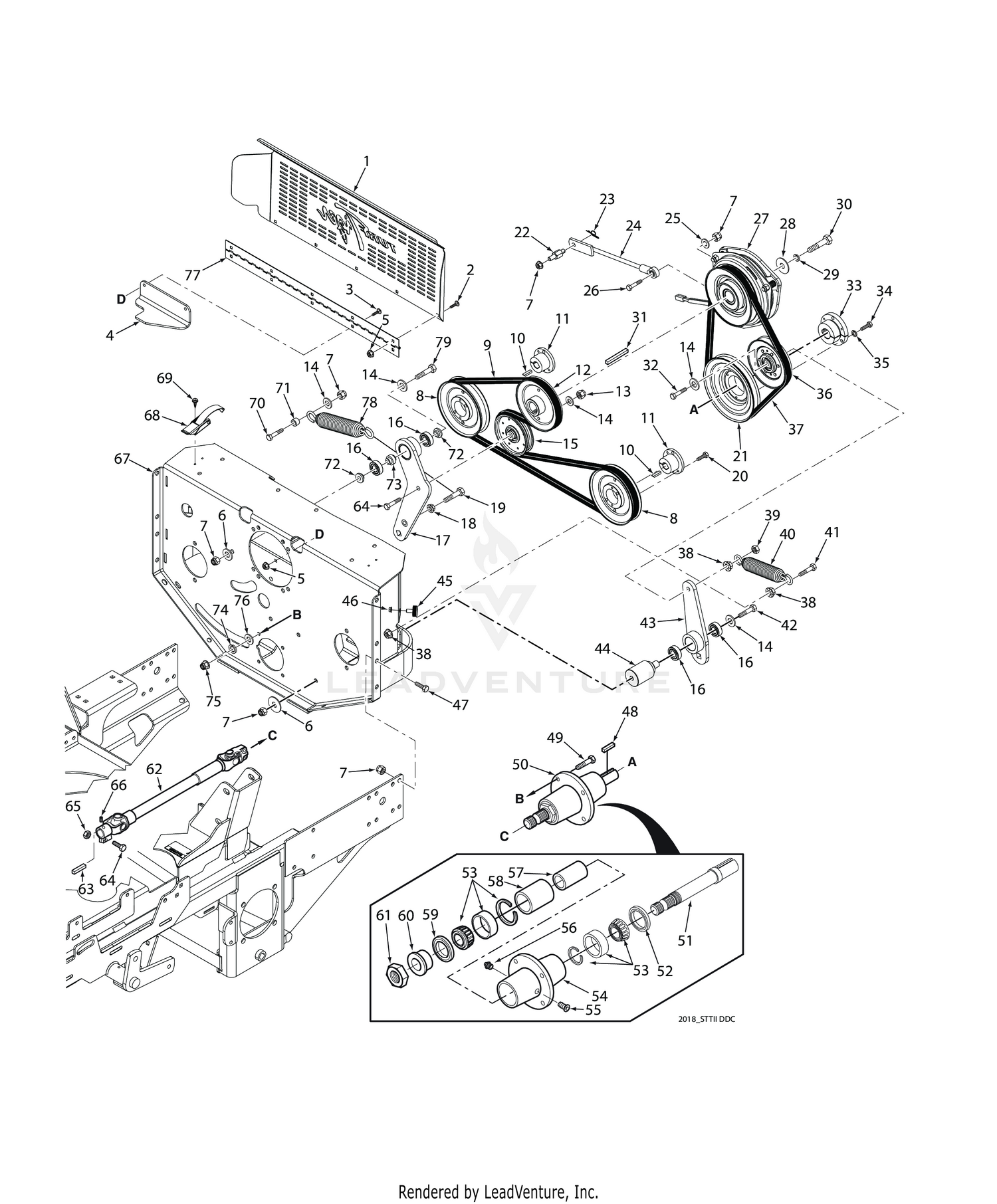 STTII DECK DRIVE COMPONENTS