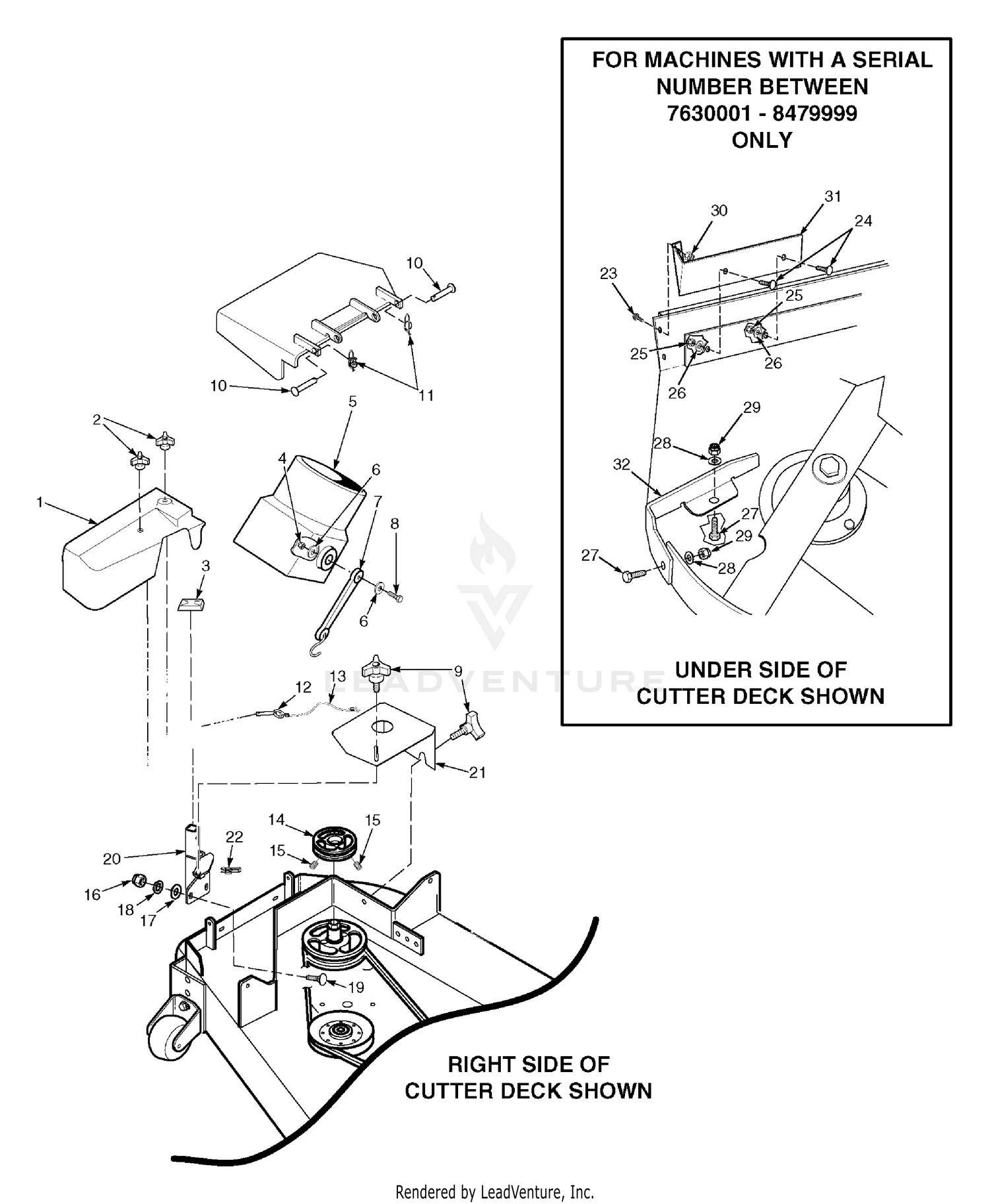 Blower Mounting Components 48" & 52"
