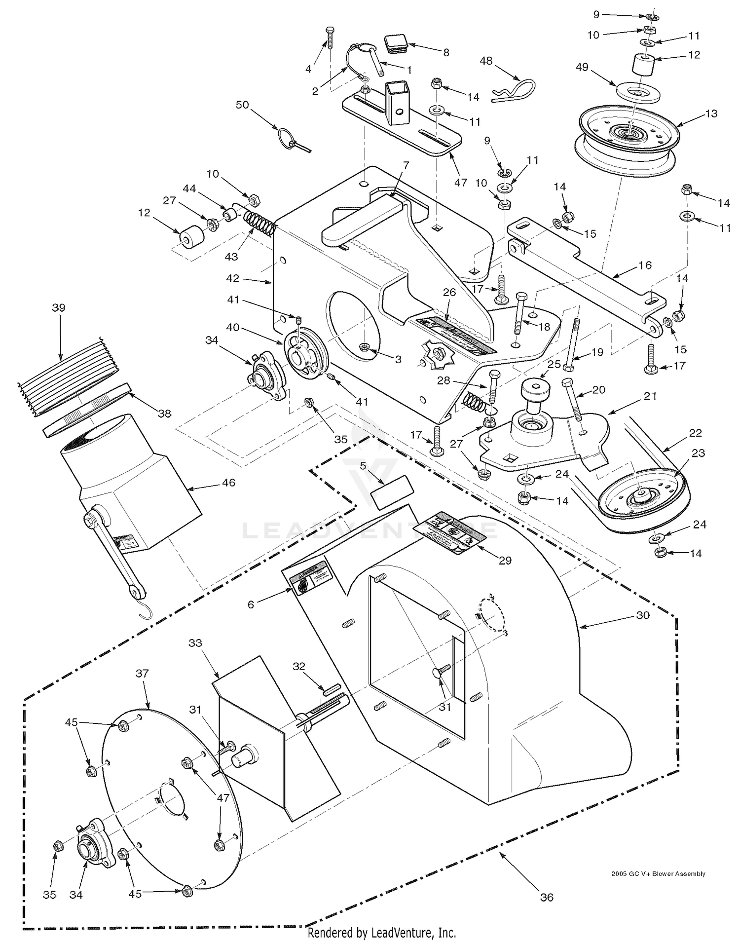 48" & 52" Blower Housing Assembly