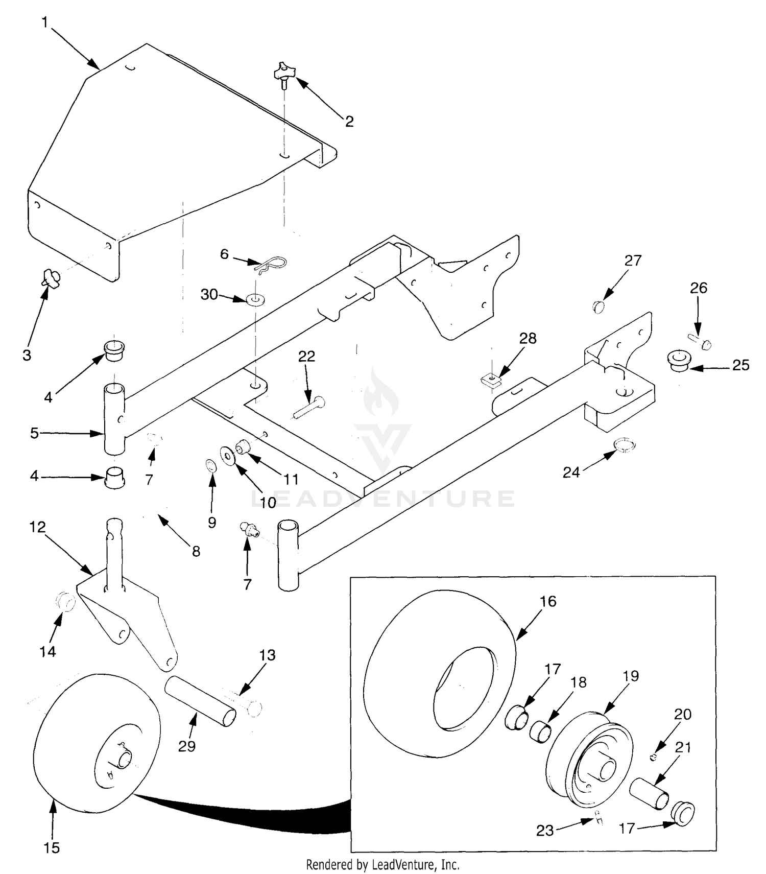 36" Deck Frame